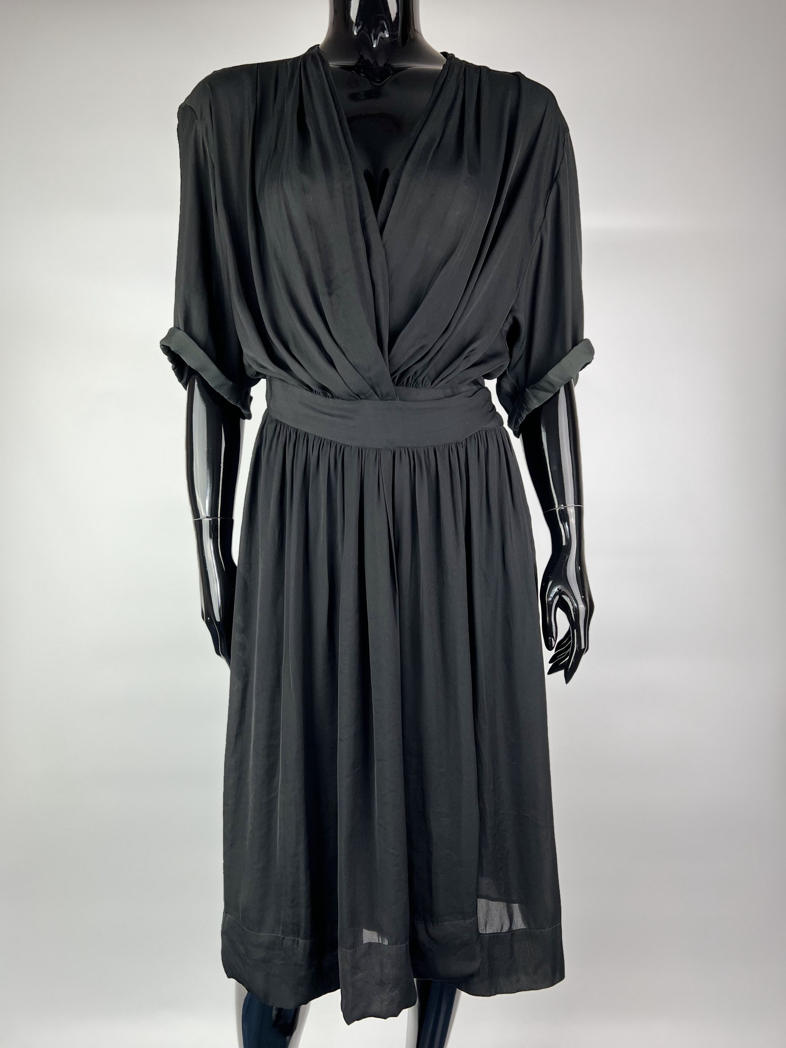 Isabel Marant Isabel Marant Etoile Black Belted Dress Size 40 Size L / US 10 / IT 46 - 1 Thumbnail