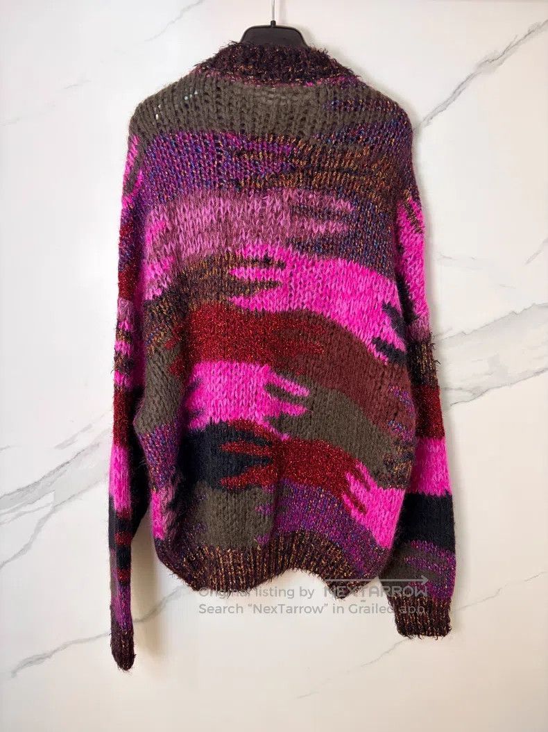 Saint Laurent Paris Saint Laurent Paris Pink Silver Thread Sweater Long Sweate Size US M / EU 48-50 / 2 - 2 Thumbnail