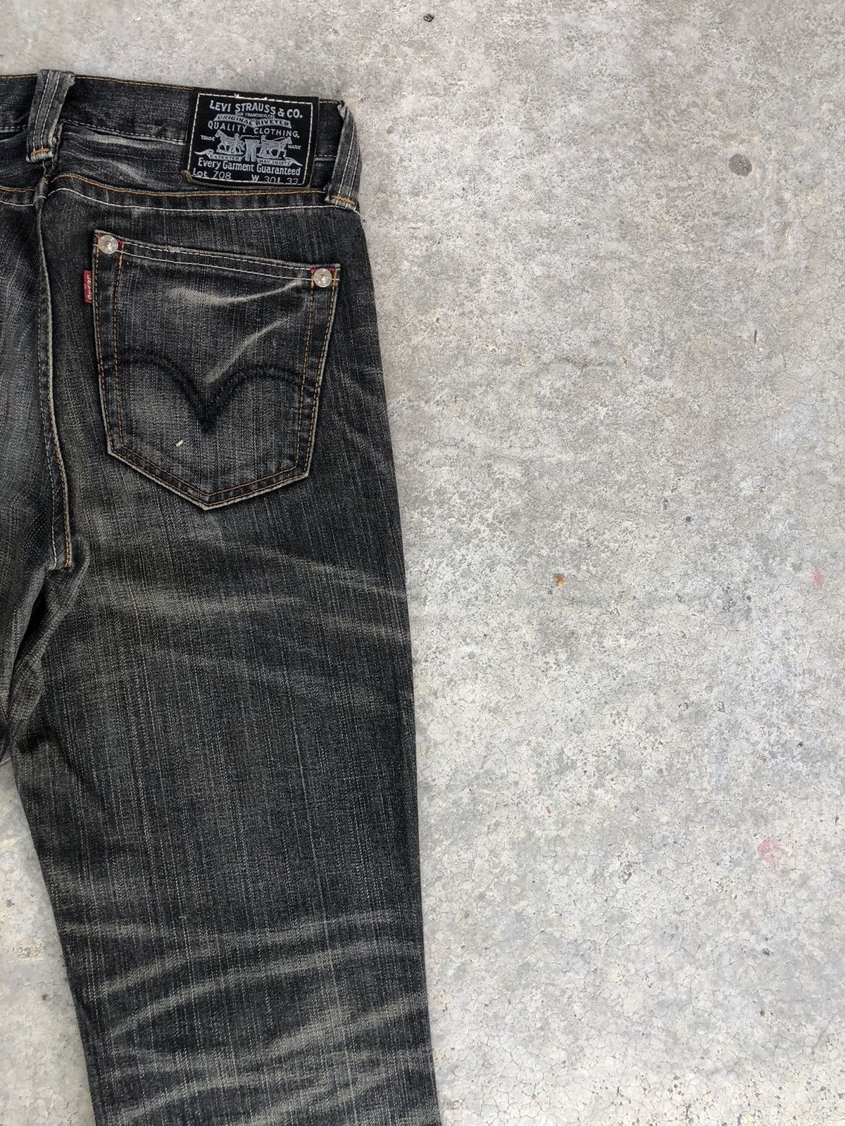 If Six Was Nine Y2k Levis Flared Jeans Distressee Jeans 708 Size US 30 / EU 46 - 10 Thumbnail