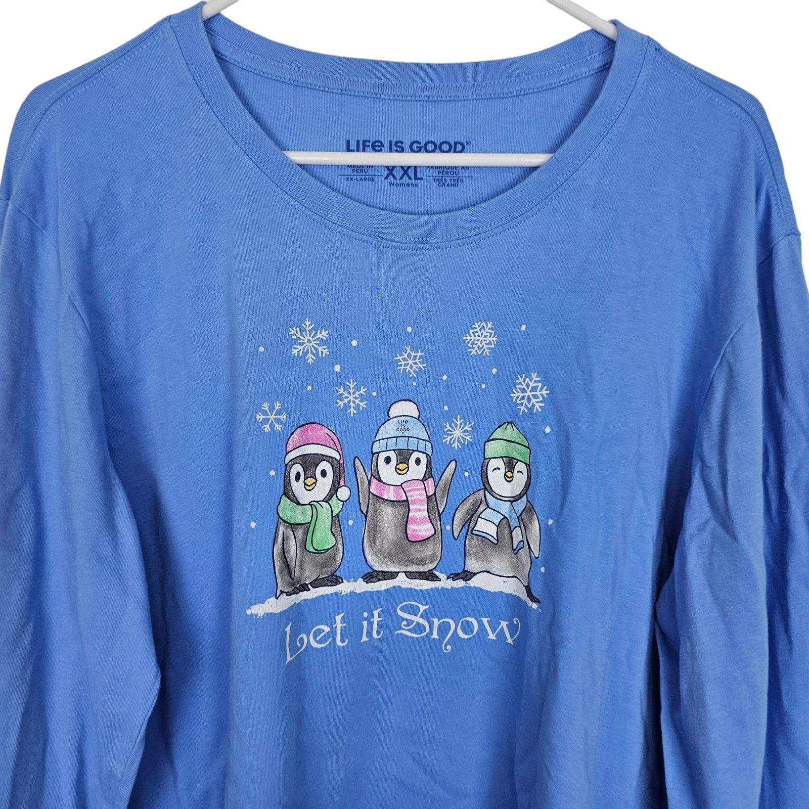 Life is Good Life Is Good Womens Crusher Tee Size XXL Let It Snow Penguin Size XXL / US 16-18 / IT 52-54 - 2 Thumbnail