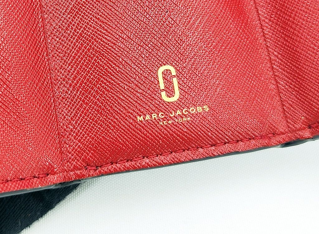 Marc Jacobs MARC JACOBS trifold leather minimalist wallet 2 tone Size ONE SIZE - 3 Thumbnail