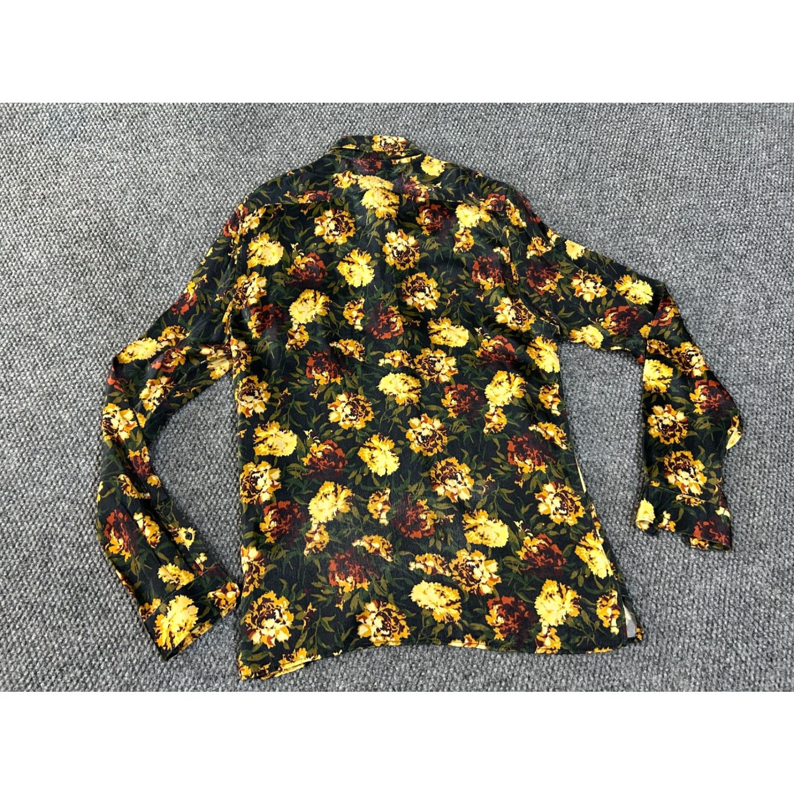 Zara Zara Shirt Mens Medium Button-Up Long Sleeve Black Floral Relaxed Fit Size US M / EU 48-50 / 2 - 6 Thumbnail