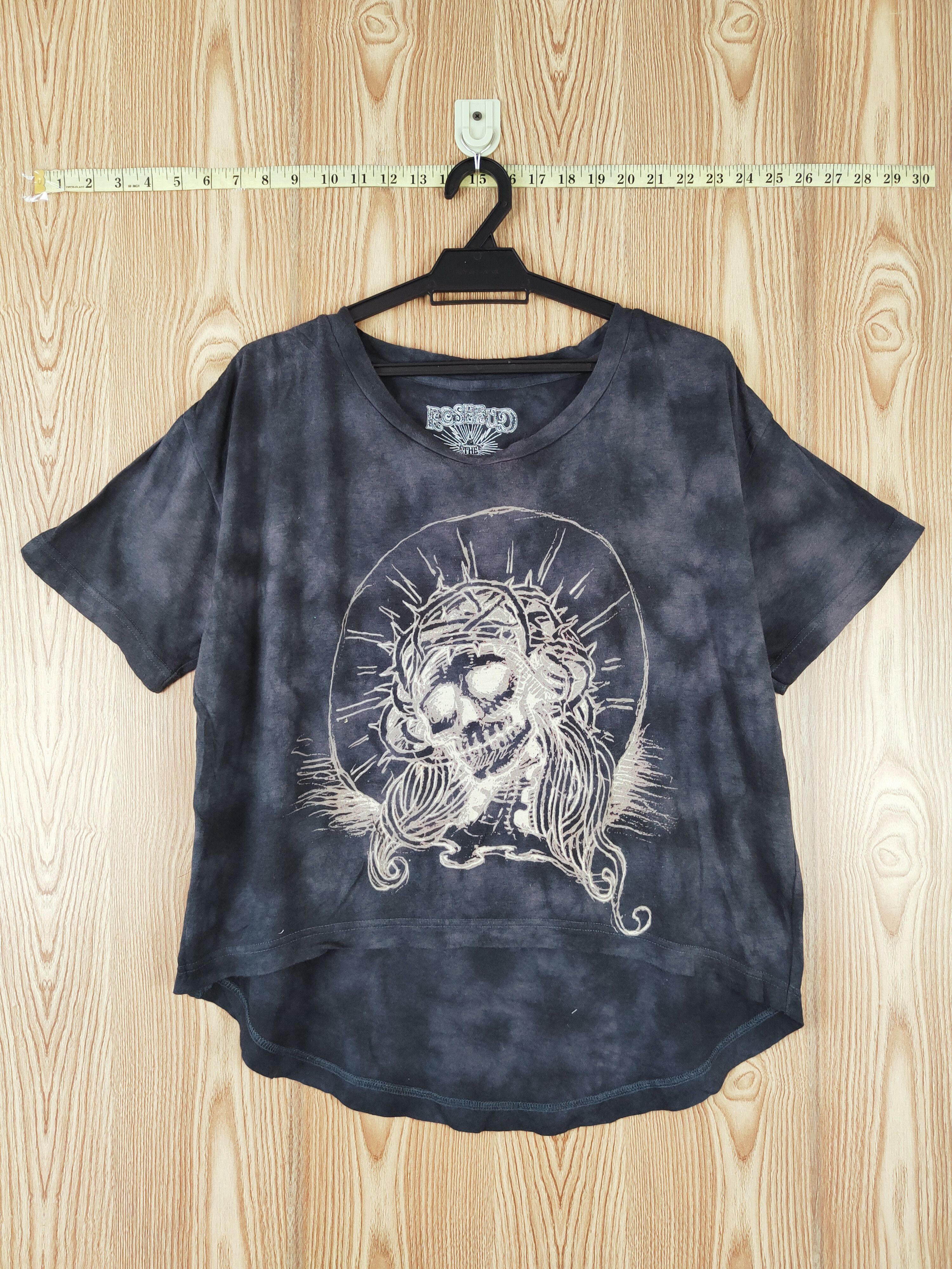 Japanese Brand Rosebud Black Short Sleeve T-shirts #W415 Size L / US 10 / IT 46 - 1 Thumbnail