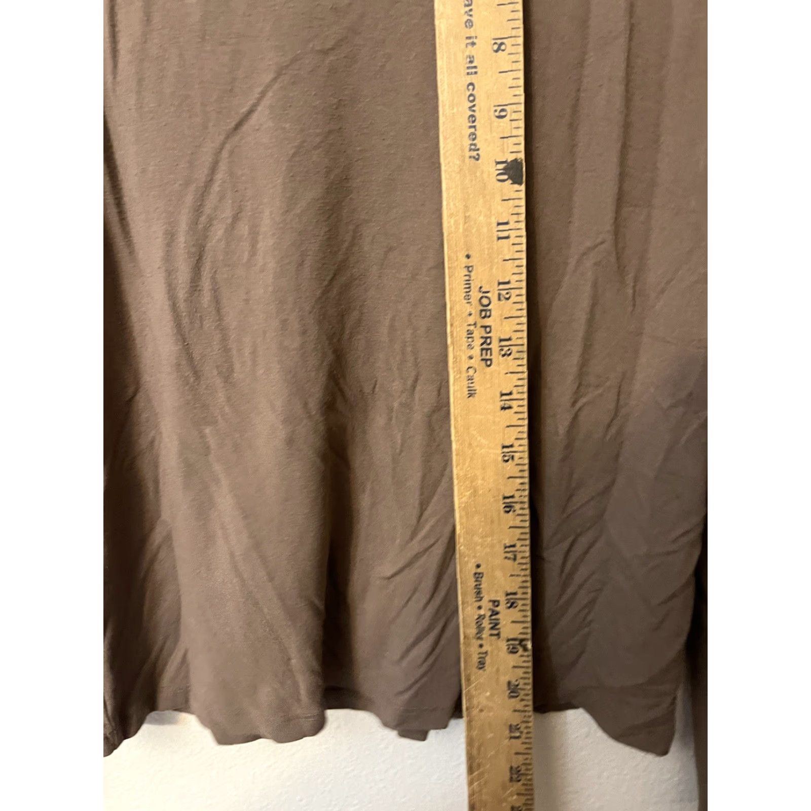Eileen Fisher Eileen Fisher Womens Top Scoop Neck Long Sleeve Brown Stretch Knit PP Size Petite Regular Size XXS / US 00 / IT 34 - 5 Thumbnail