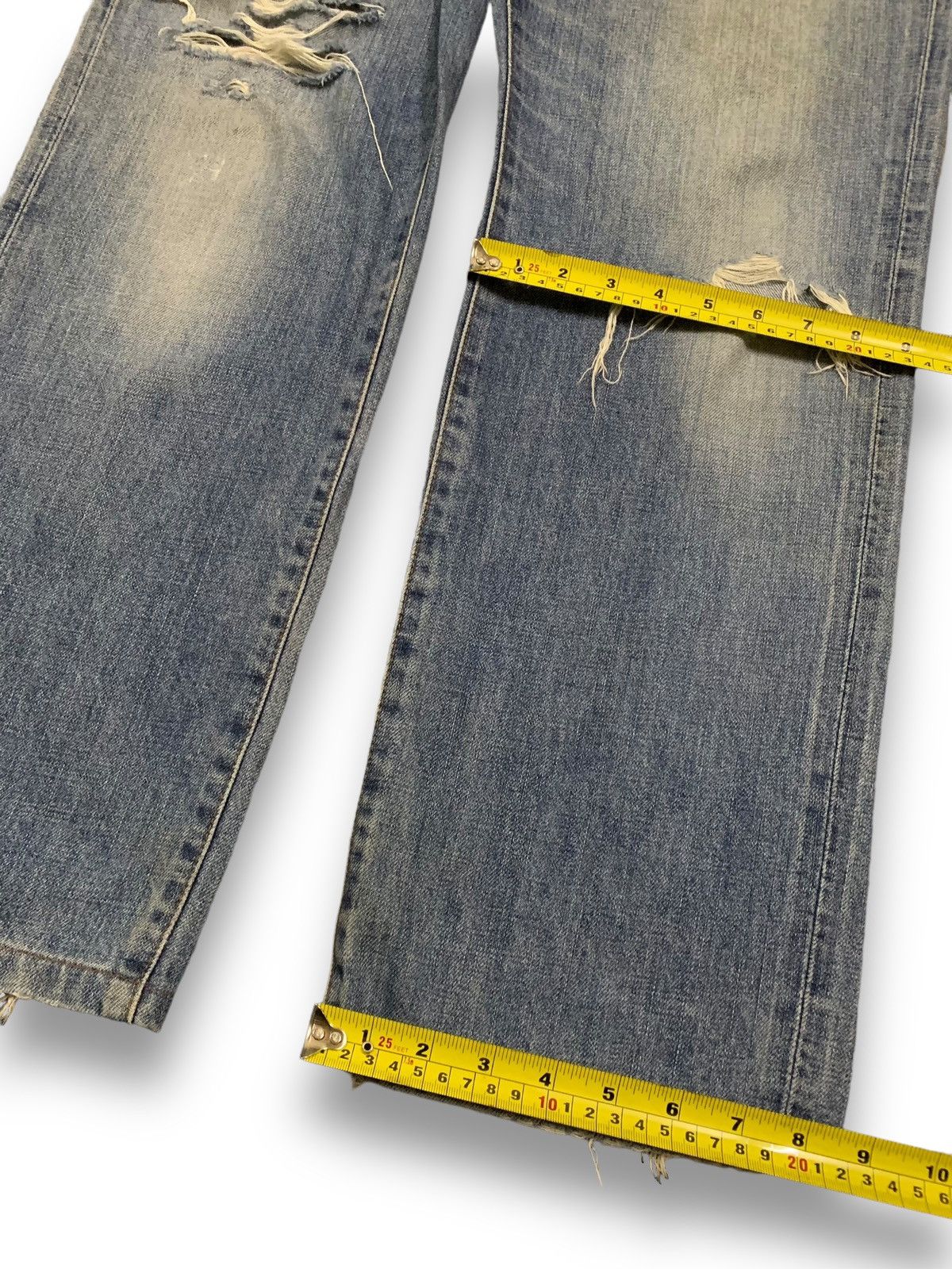 Edwin Vintage Edwin 503 Loose Fit Heavy Distressed Grunge Jeans Size US 32 / EU 48 - 17 Thumbnail