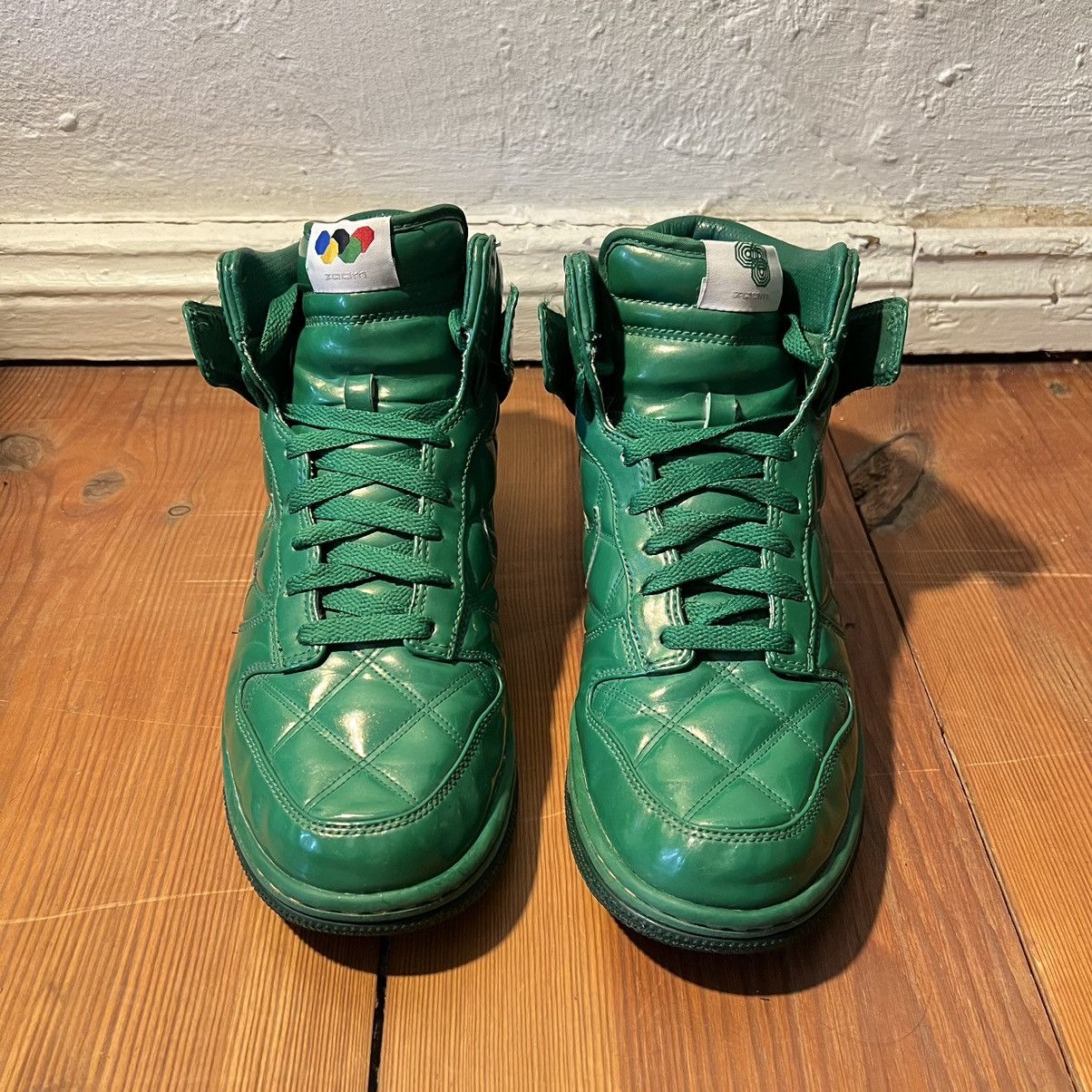 Nike × Supreme Supreme x Nike Dunk Hi Quilted “Green” Olympic Pack Size US 8 / EU 41 - 2 Thumbnail