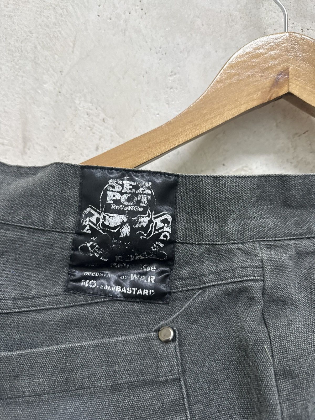 Sex Pot ReVeNGe ☠️ Sex Pot Revenge Distressed Bondage Punk Jorts Size US 30 / EU 46 - 11 Thumbnail