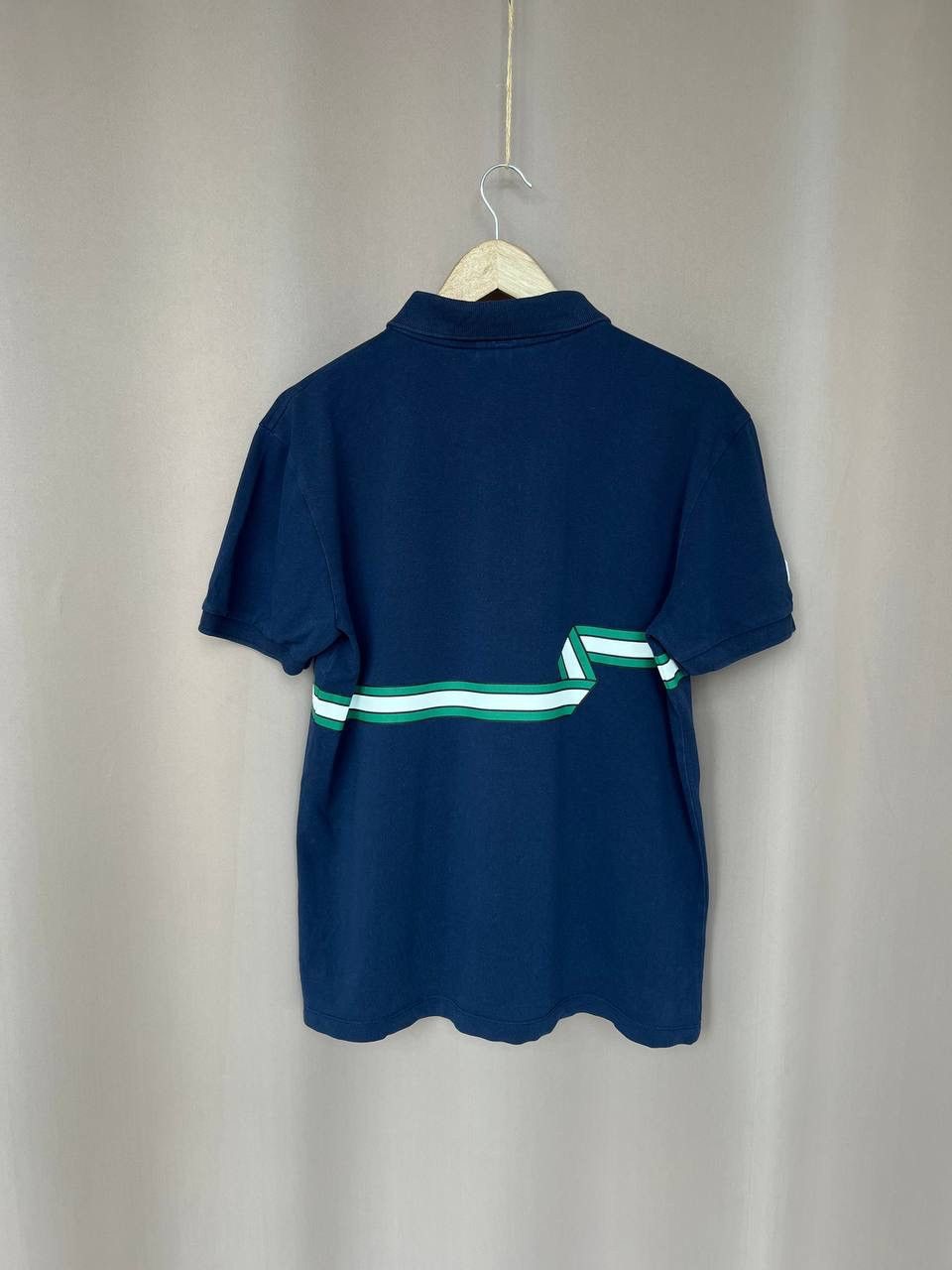 Lacoste Lacoste Ribbon Striped Regular Fit Pique Polo Shirt Mens M Size US M / EU 48-50 / 2 - 7 Thumbnail