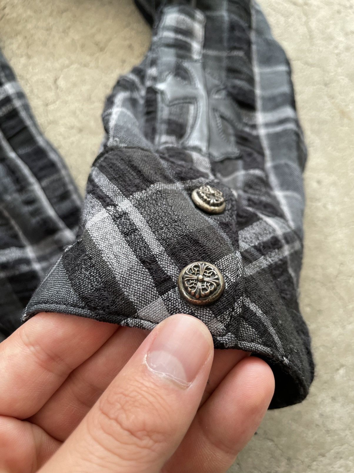 Chrome Hearts Chrome Hearts Cross Patch Flannel Size US L / EU 52-54 / 3 - 5 Thumbnail