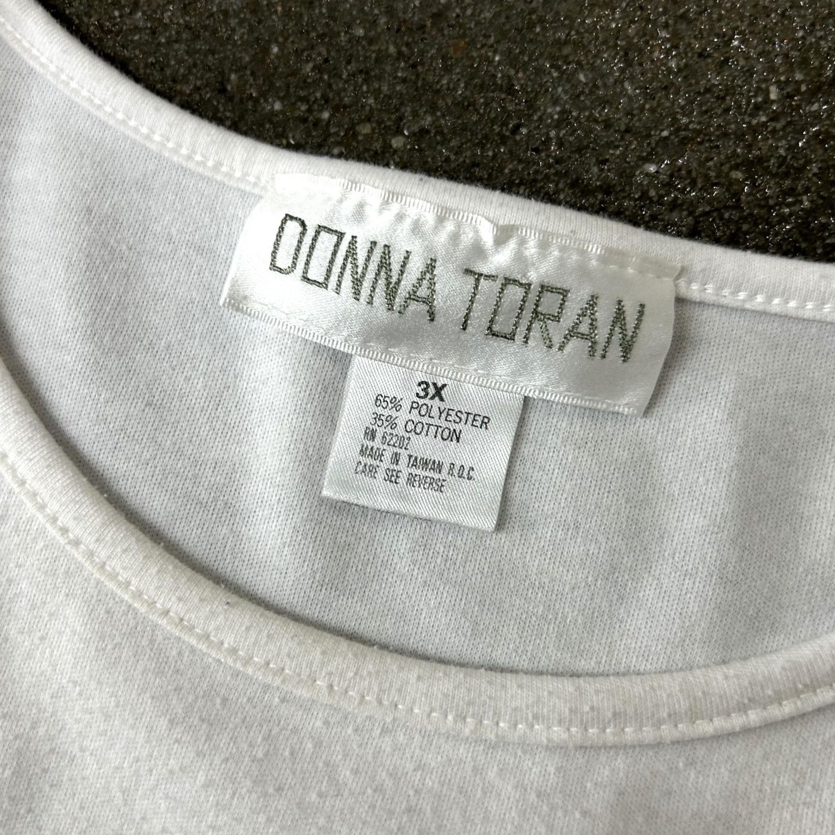 Vintage VINTAGE Donna Toran Shirt Womens 3X White Cruise Nautical Graphic Sleeve 90s Size XXL / US 16-18 / IT 52-54 - 4 Thumbnail