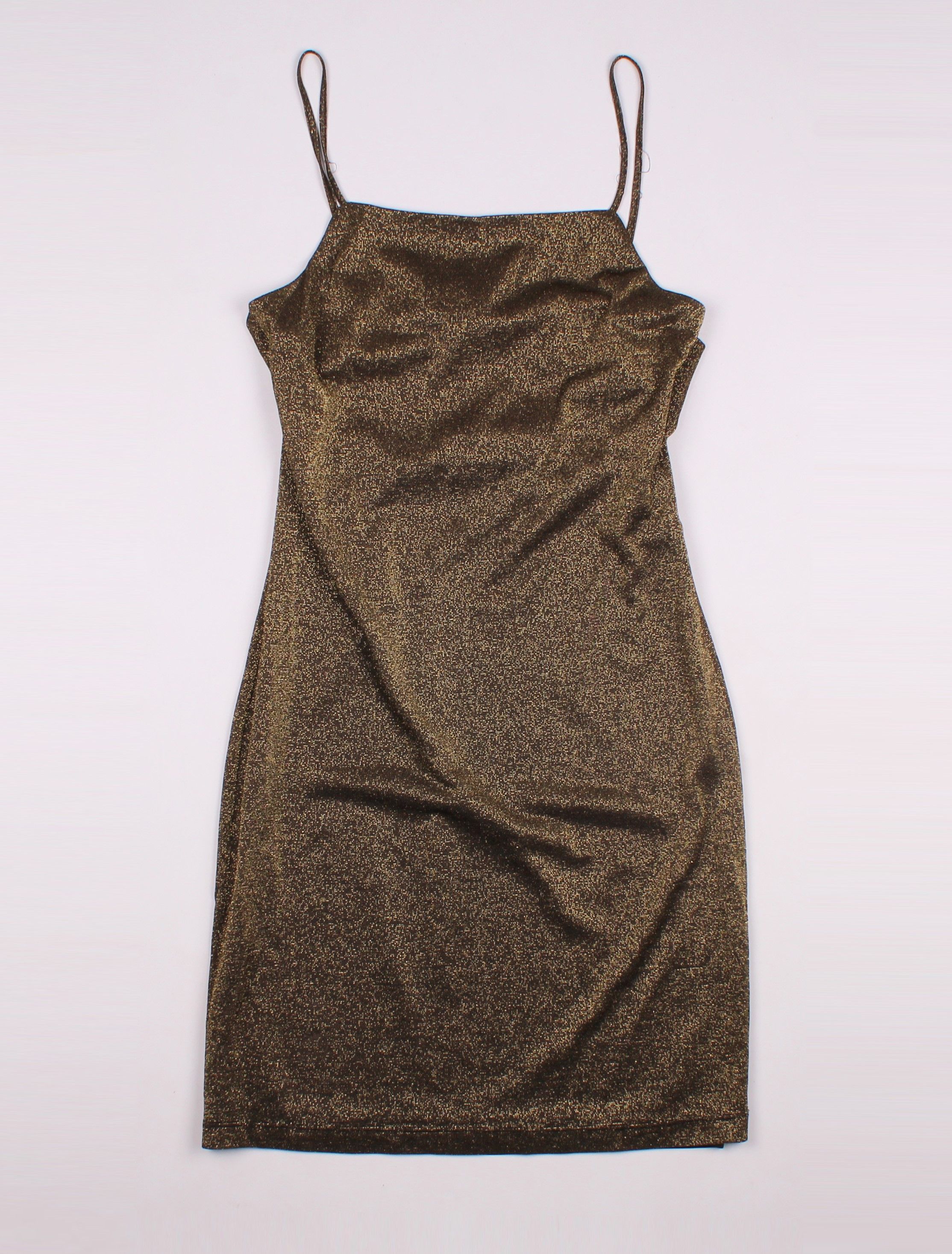 John Richmond × Vintage Vintage John Richmond Gold Sparkle Bodycon Mini Dress Size M / US 6-8 / IT 42-44 - 5 Thumbnail