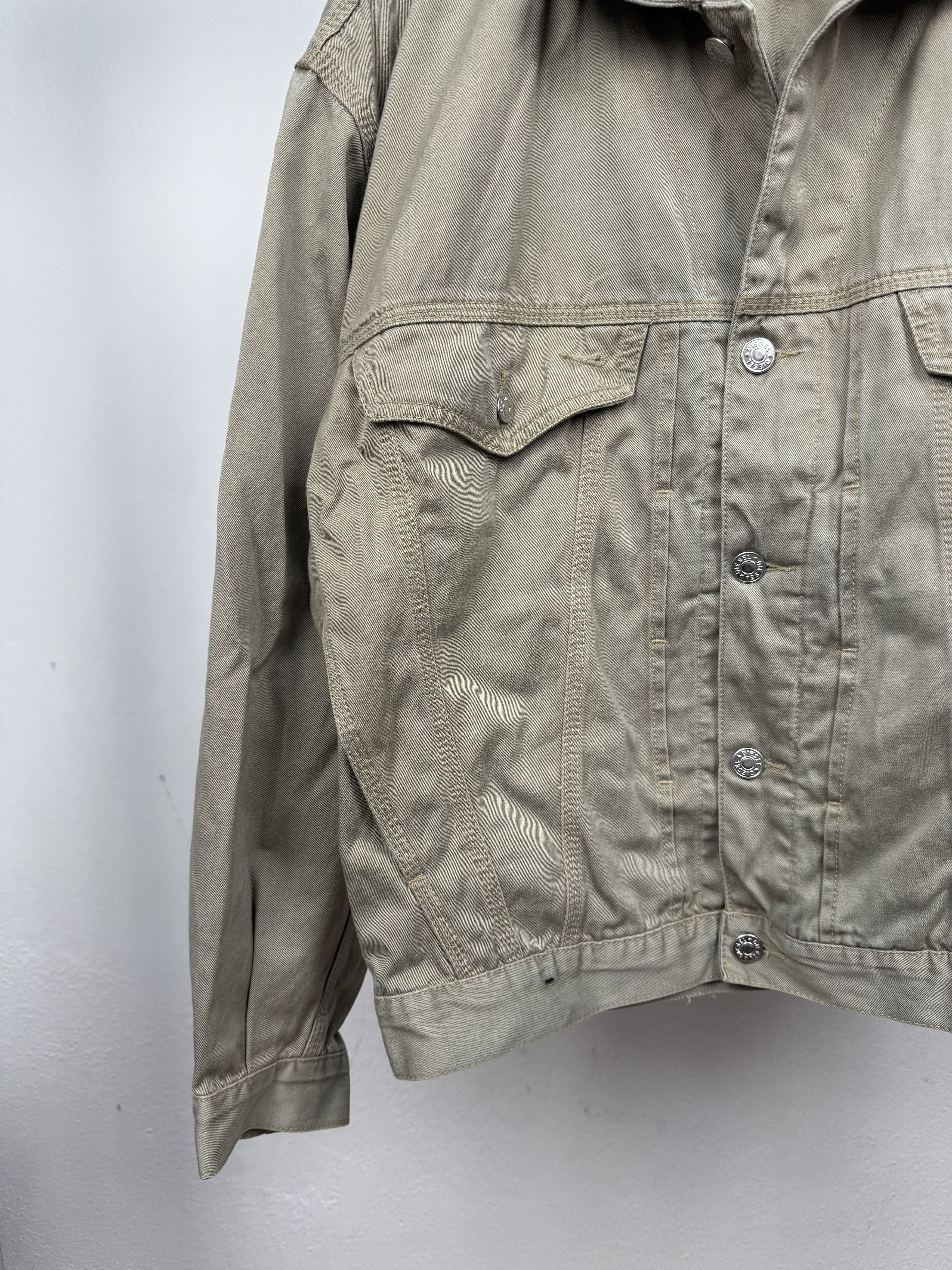 Diesel Diesel Leather Collar oversized denim trucker jacket Size US S / EU 44-46 / 1 - 4 Thumbnail