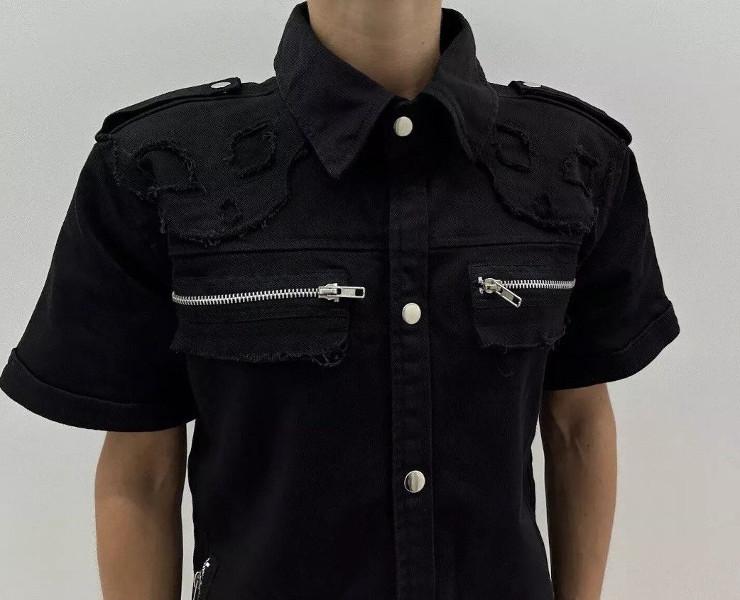 Other Vixxsin Gothic Goth Punk Shirt Black Rave Denim Eyes Size S / US 4 / IT 40 - 3 Thumbnail