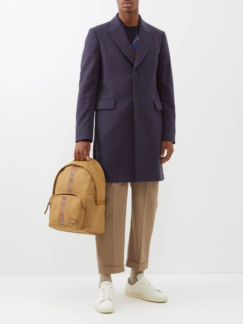 Paul Smith PAUL SMITH brown beige signature stripe nylon backpack bag Size ONE SIZE - 3 Thumbnail