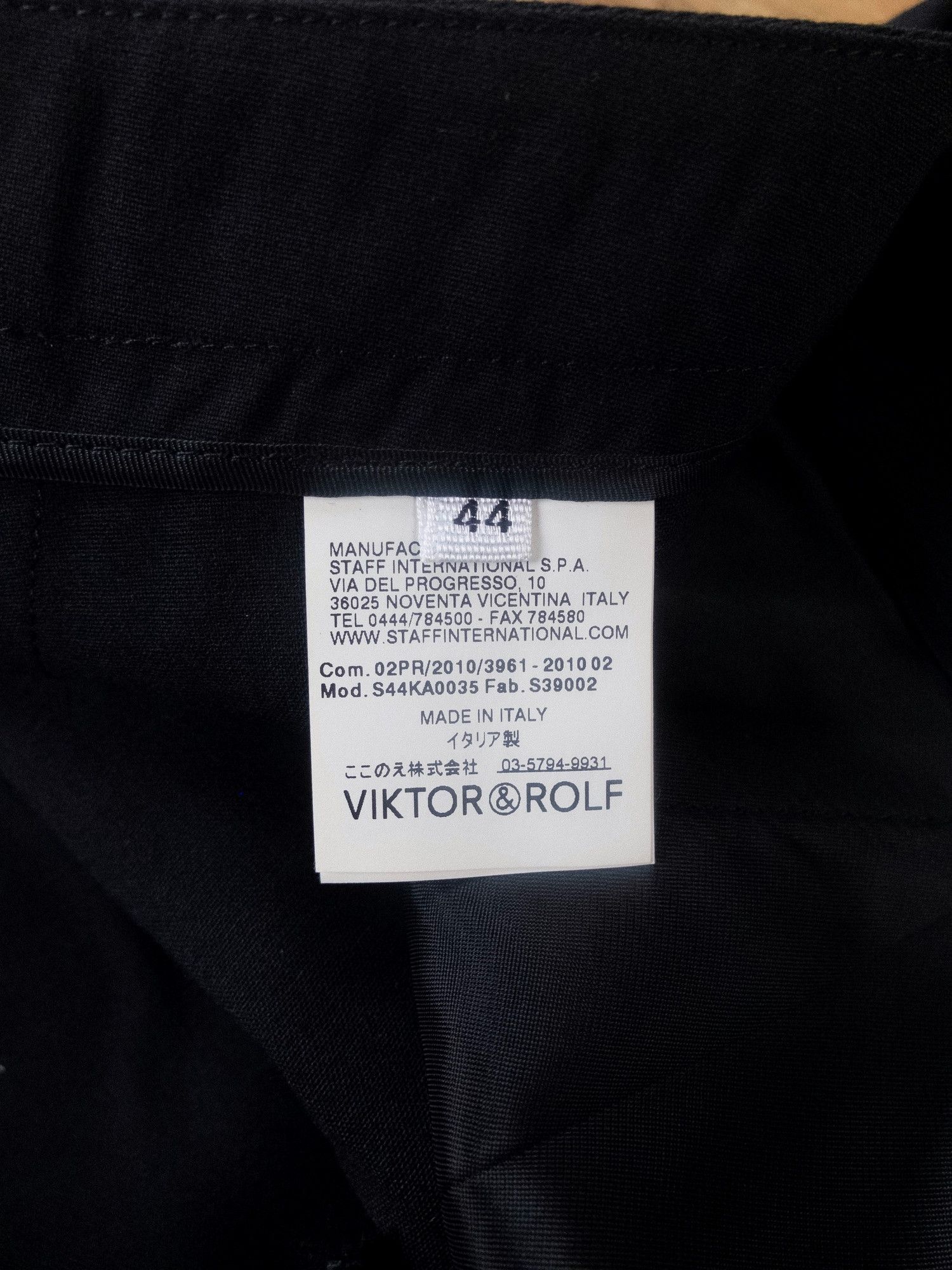 Viktor & Rolf VIKTOR & ROLF solid black wool wide leg dress pants 8 44 Size 30" / US 8 / IT 44 - 9 Thumbnail