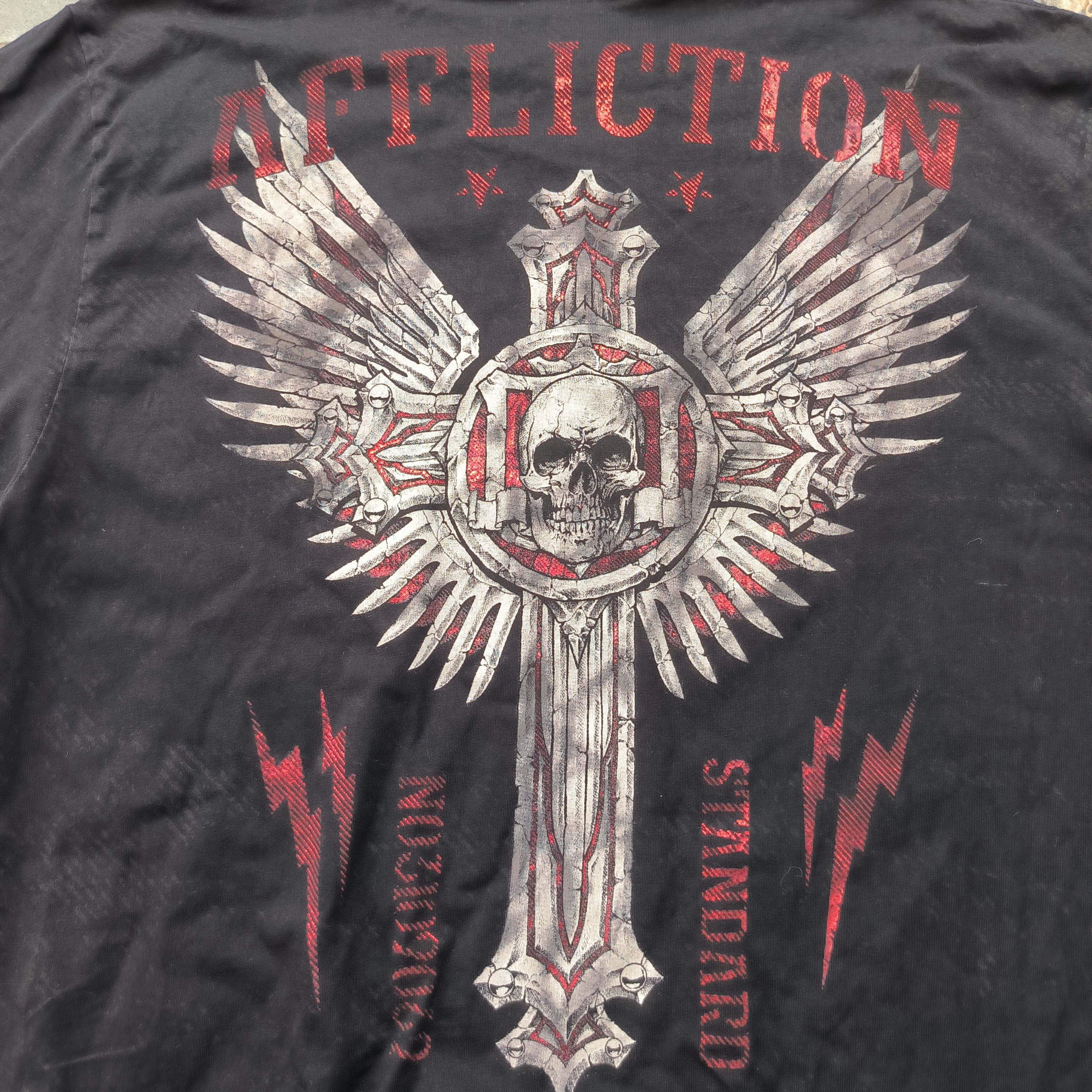 Affliction Y2K Affiliction Skull & Cross Tee Size US XL / EU 56 / 4 - 3 Thumbnail
