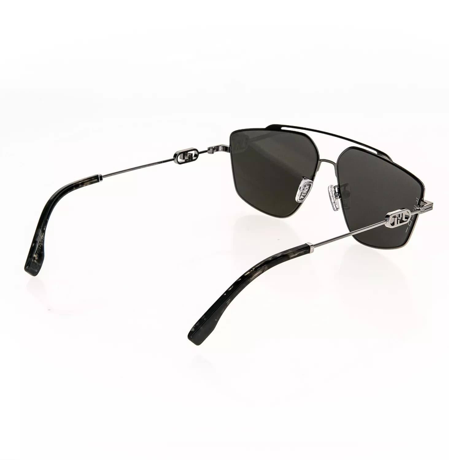 Fendi FENDI O'LOCK 40079 Ruthenium Gold FF Logo Sunglass FE40079U Size ONE SIZE - 2 Thumbnail
