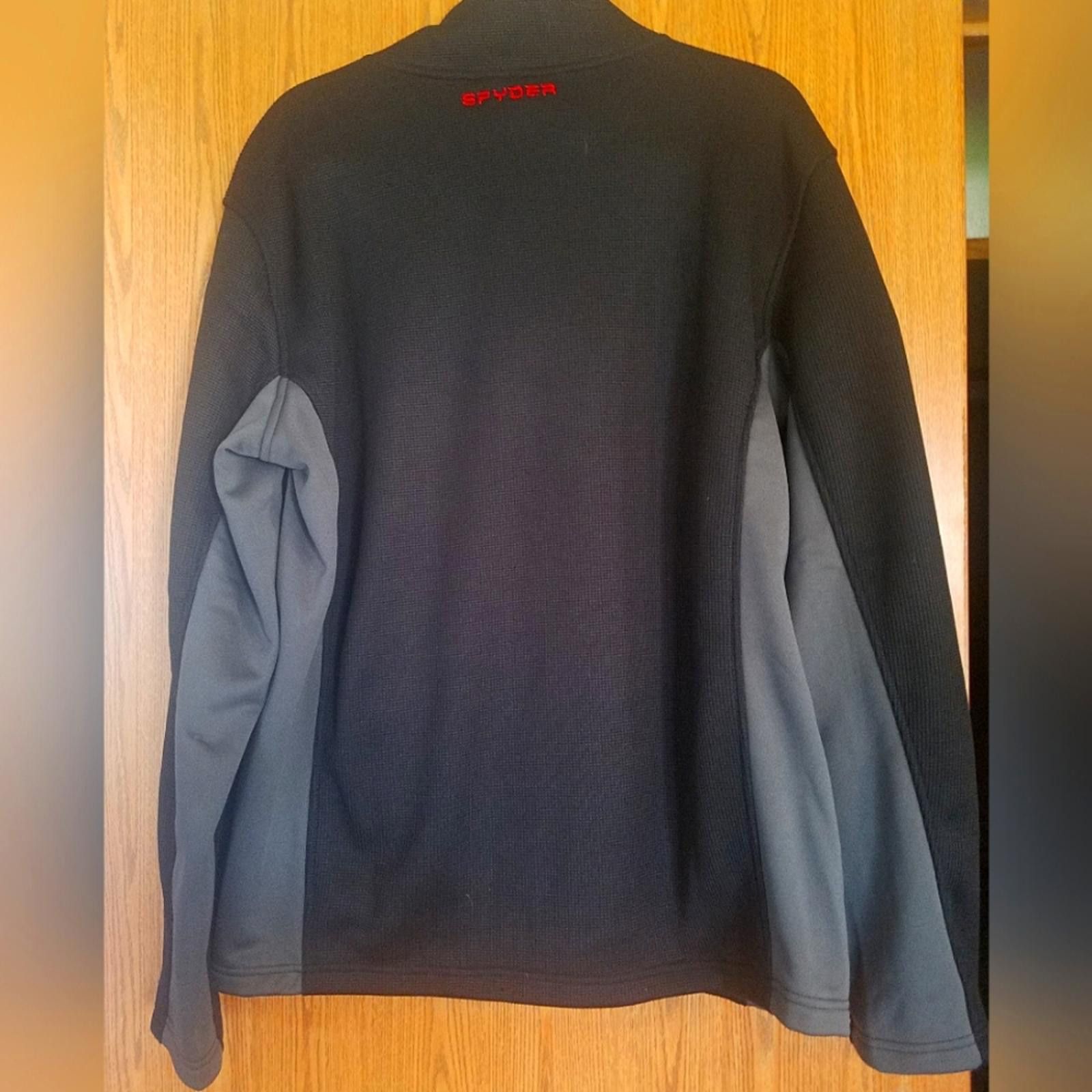 Designer Spyder Back and Gray Jacket with Red Accents Size XL Size US XL / EU 56 / 4 - 2 Thumbnail