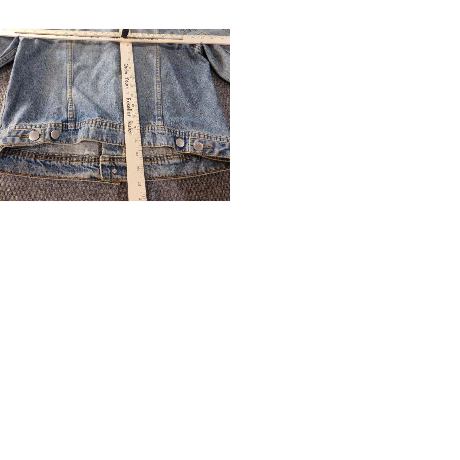 Calvin Klein Calvin Klein Denim Jacket Womens M Blue Button Cotton Jeans Regular Lining Logo Vintage No Size 32" / US 10 / IT 46 - 10 Thumbnail