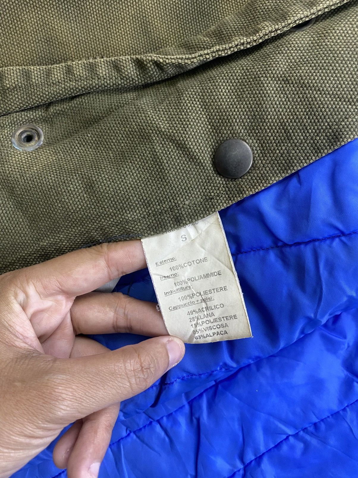Vintage Vintage Arkap Military Made In Italy Canvas Hoodie Jacket Size US M / EU 48-50 / 2 - 14 Thumbnail