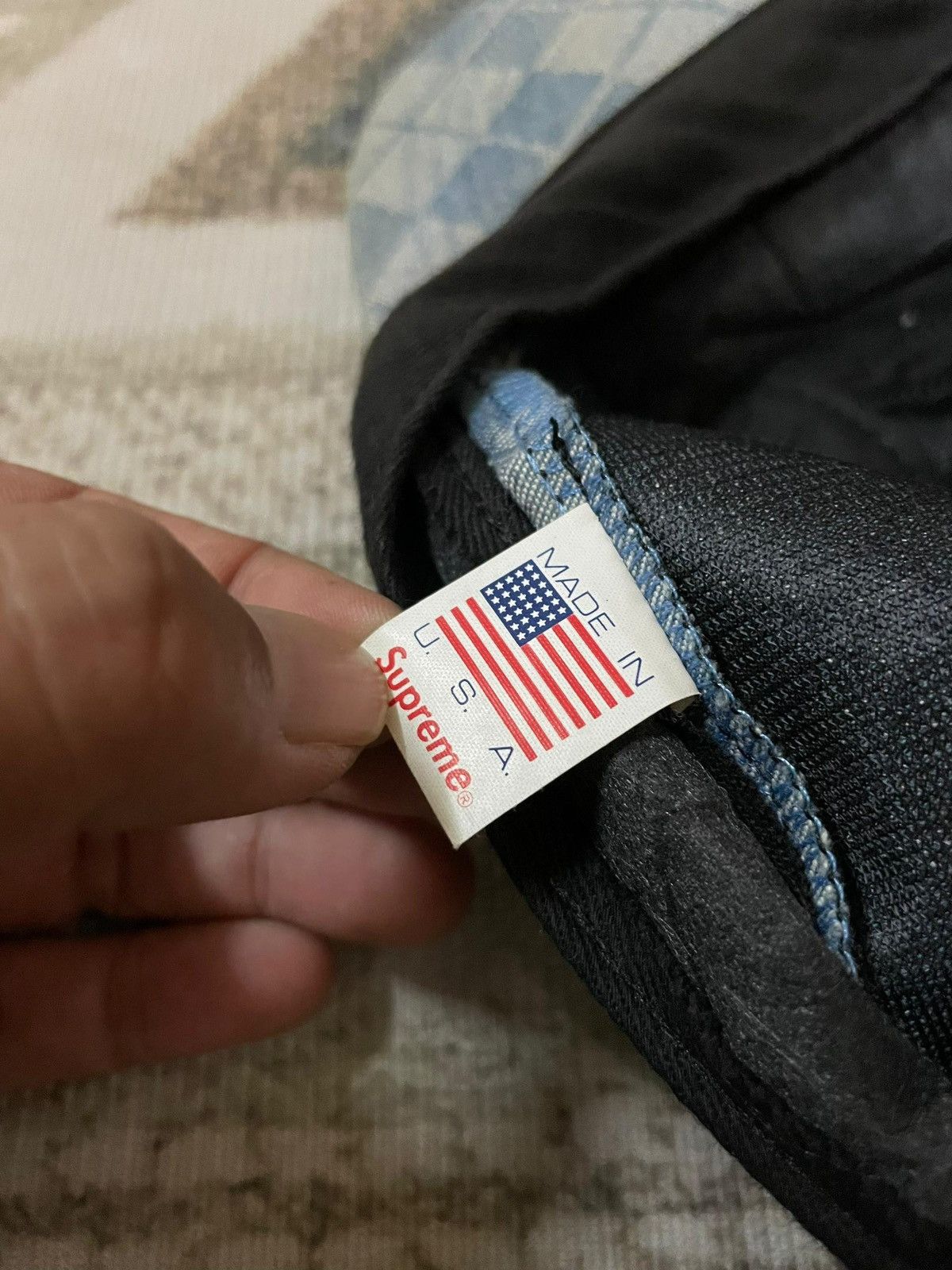 Supreme Supreme Denim Argyle Camp Cap Size ONE SIZE - 5 Thumbnail