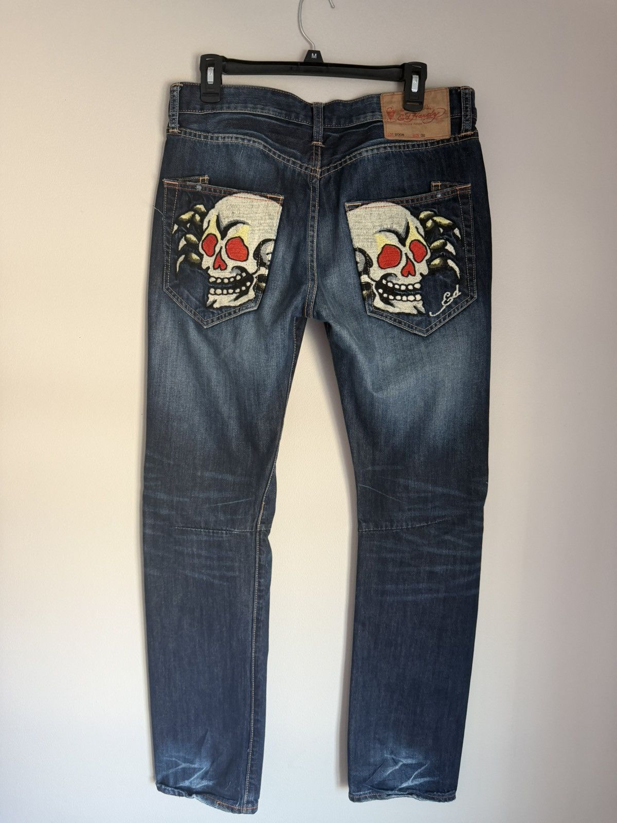 Ed Hardy Ed Hardy Vintage Spider Skull Bootcut Jeans Size US 32 / EU 48 - 6 Thumbnail