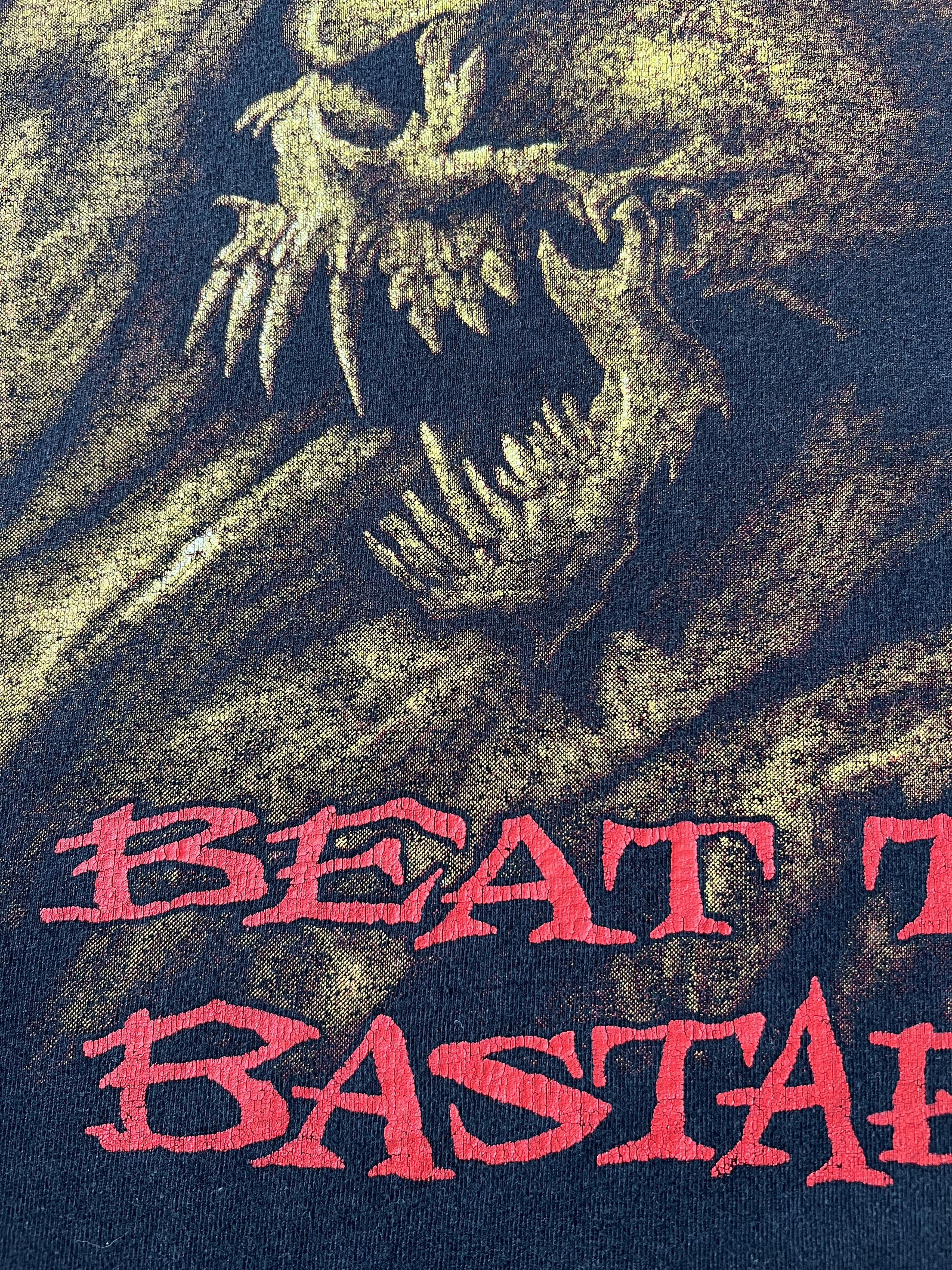 Band Tees Vintage 90s The Exploited Beat The Bastards Punk Rock Tee Size US XL / EU 56 / 4 - 7 Thumbnail