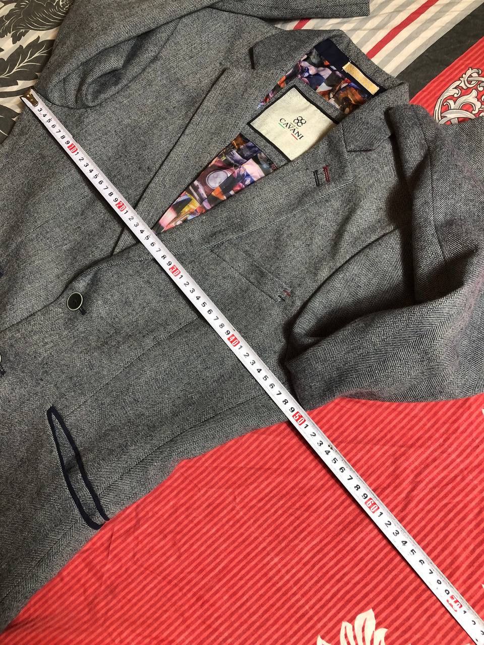 Vintage Blazer Sports Coat Jacket - w Light Chalkstripe Size 36R - 8 Thumbnail