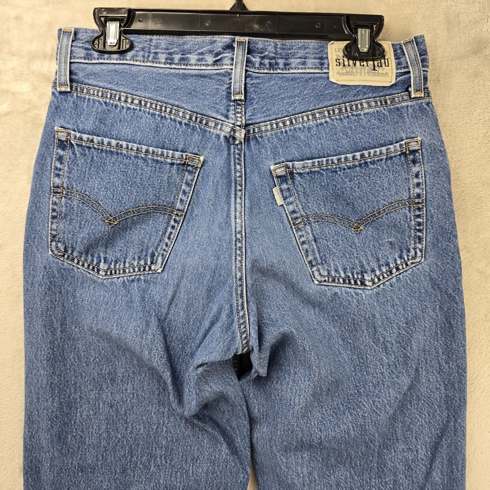 Levi's Levis Silvertab 94 Baggy Jeans Mens 28x29 Blue Denim Y2K Size US 28 / EU 44 - 8 Thumbnail