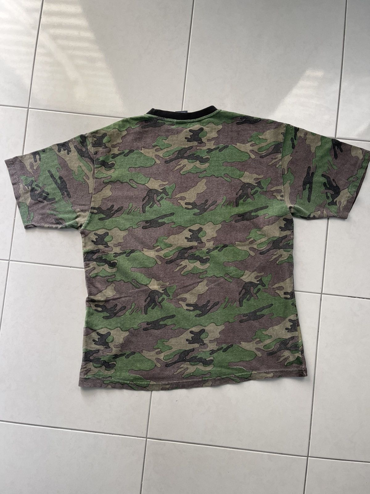 Stussy VINTAGE STUSSY WOODLAND CAMOUFLAGE TEE VERY RARE Size US L / EU 52-54 / 3 - 6 Thumbnail