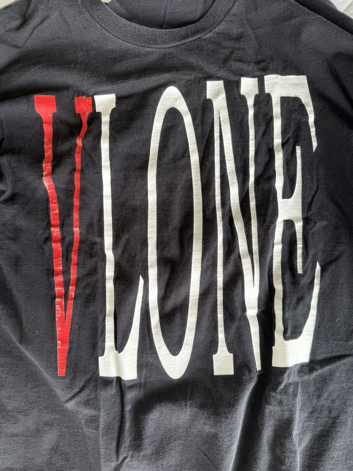 Vlone Rhude “Vlone” Graphic Black Long Sleeve T-Shirt XXL Size US XXL / EU 58 / 5 - 3 Thumbnail
