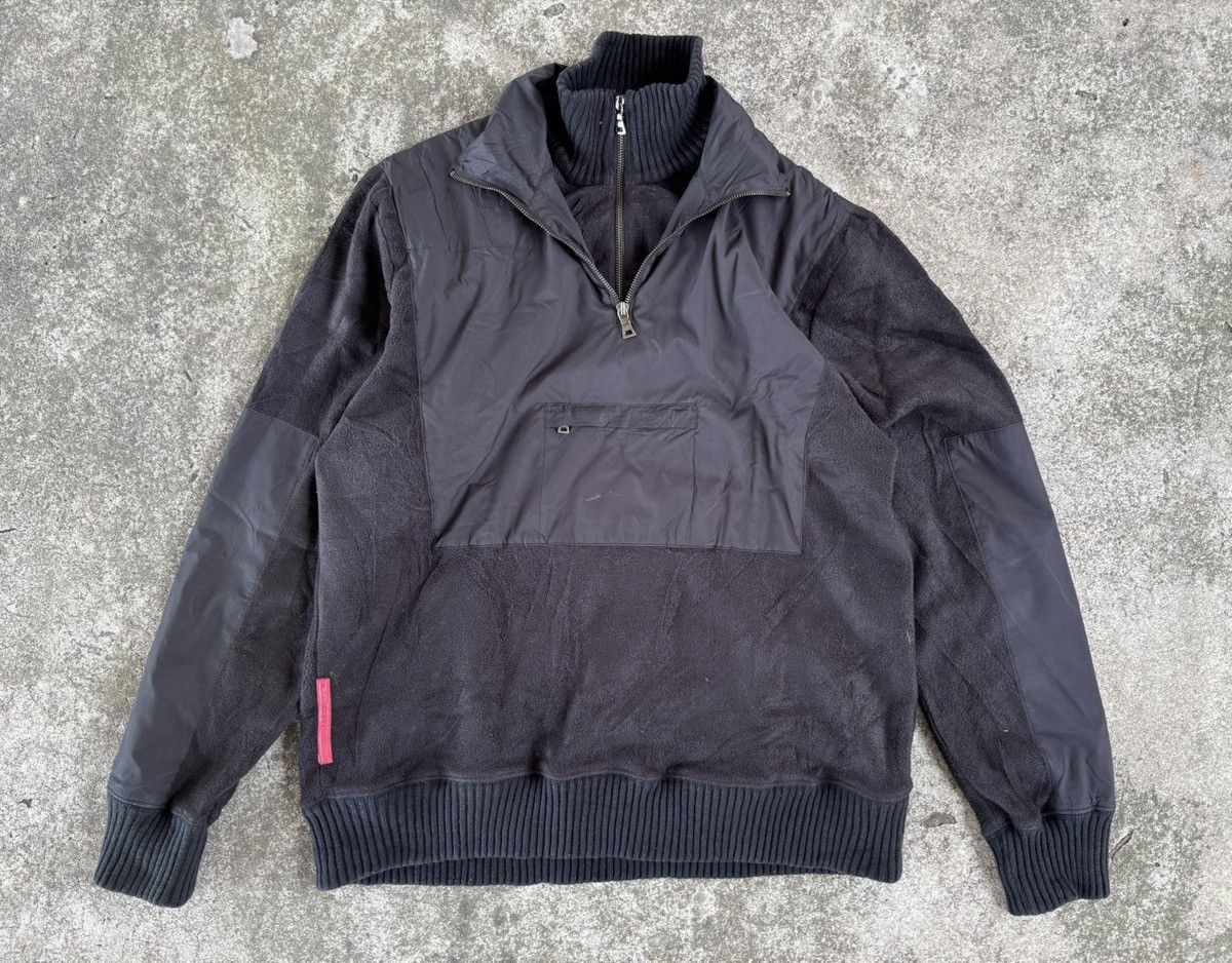 Prada Vintage Prada Linea Rossa Jumper Mens Black 1/4 Zip Size US L / EU 52-54 / 3 - 1 Thumbnail