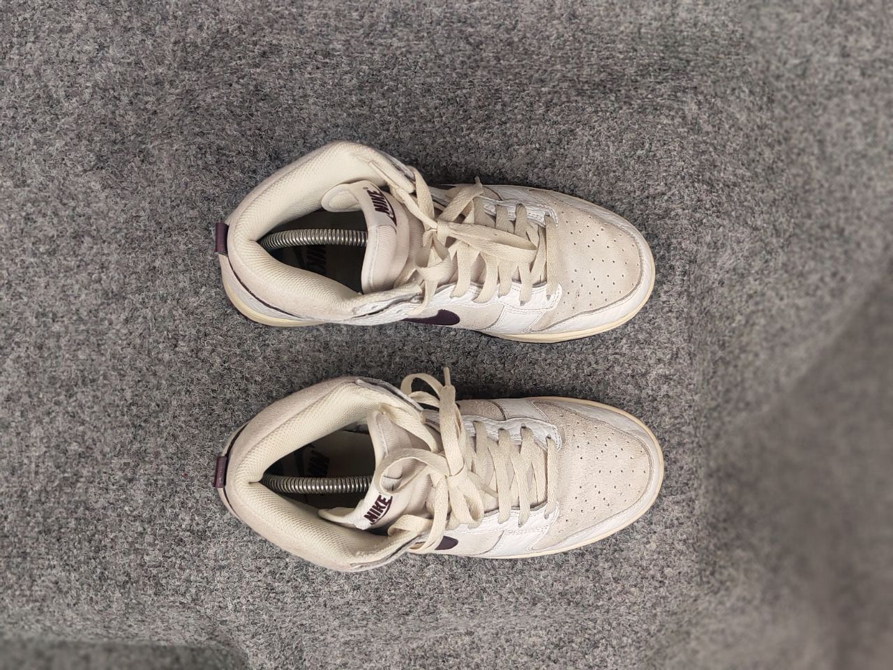 Nike Nike Dunk High Light Orewood Brown Women's Leather Sneakers Size US 8.5 / IT 38.5 - 9 Thumbnail