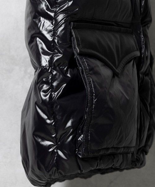 Number (N)ine Number nine COMBINATION DOWN VEST Nylon Leather Size US XL / EU 56 / 4 - 6 Thumbnail