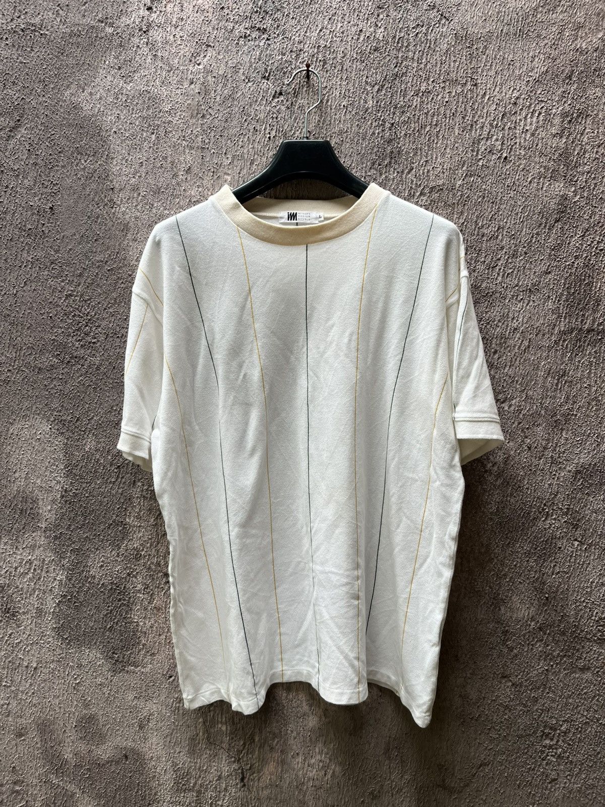 Issey Miyake Vintage Issey Miyake Stripe Tshirt Size US L / EU 52-54 / 3 - 2 Thumbnail