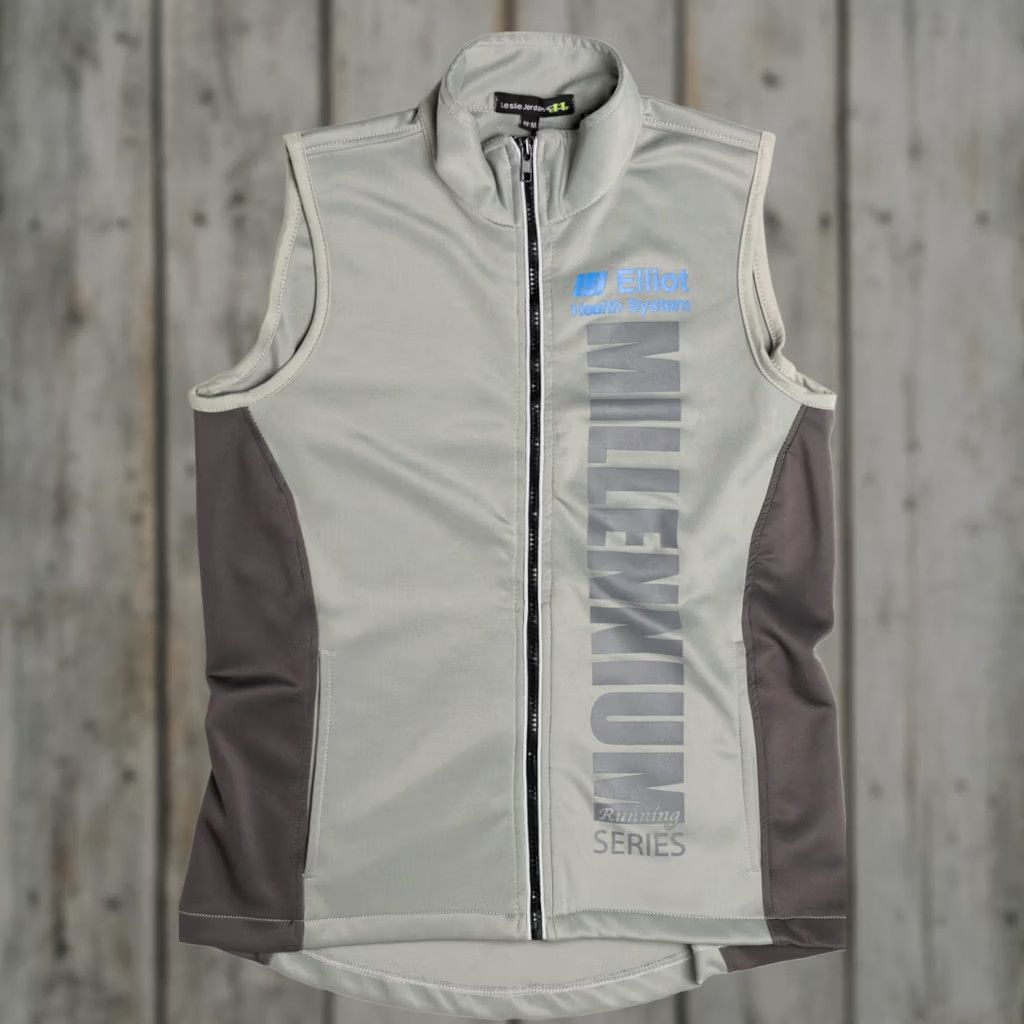 Jordan Brand VINTAGE Leslie Jordan Vest Medium Gray Millennium Running 2018 Series Finisher Simulated Adapter? Size US M / EU 48-50 / 2 - 1 Thumbnail