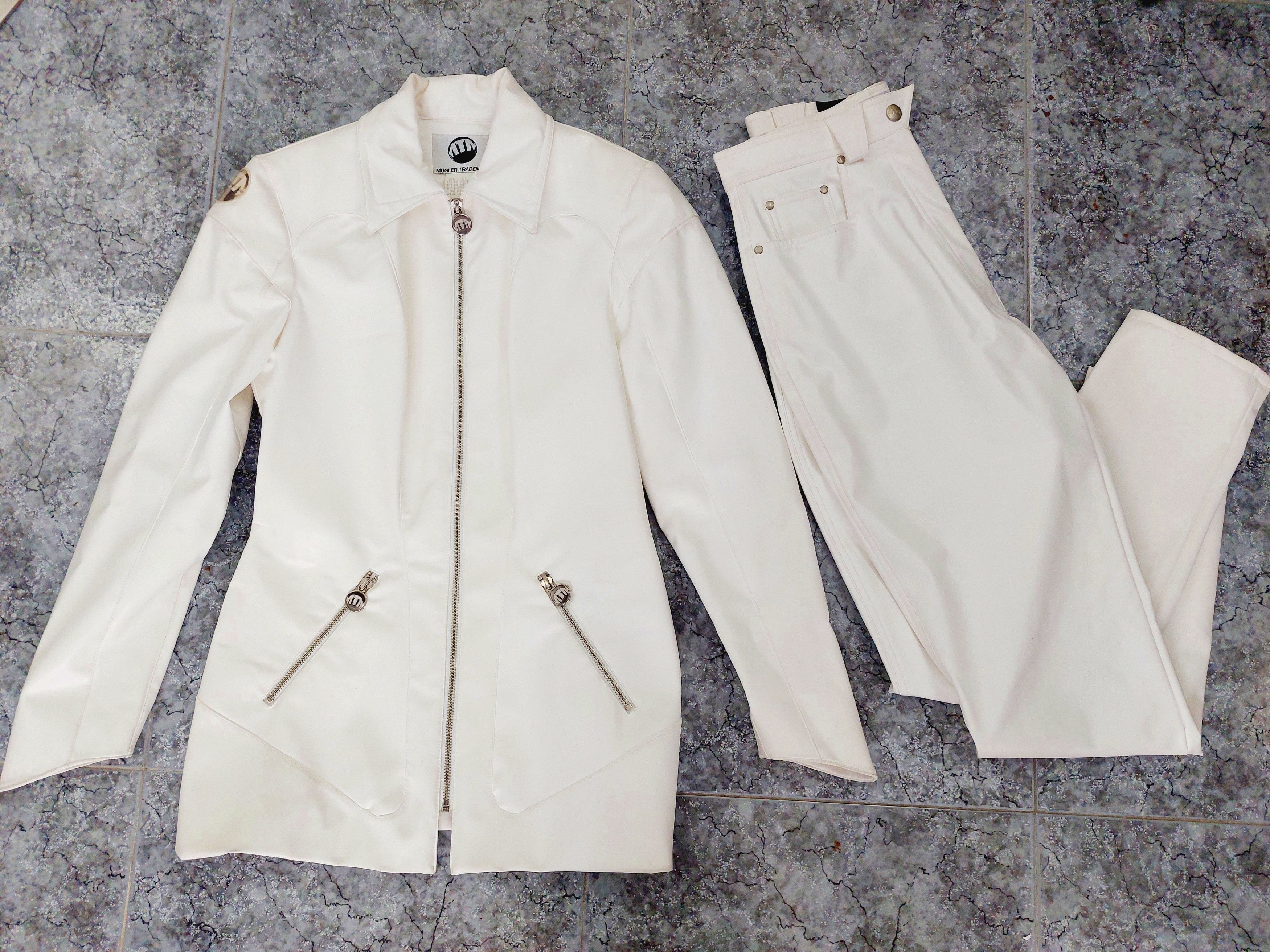 Thierry Mugler Thierry Mugler PVC Rubber White Plastic Couture Jacket Suit Size M / US 6-8 / IT 42-44 - 2 Thumbnail