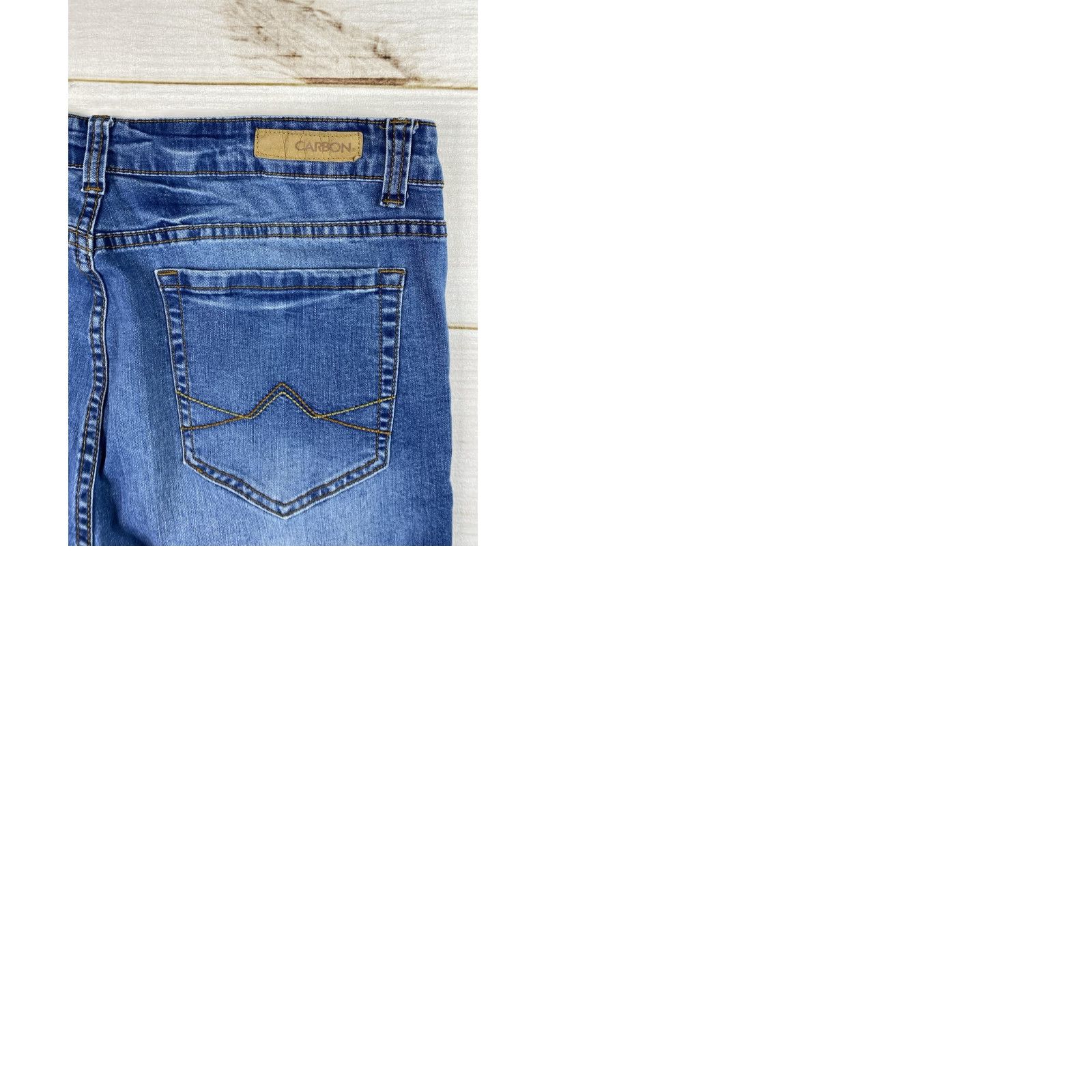 Carbon Carbon Jeans Mens 36x32 Denim Straight Jeans Blue 5-Pocket Design Relaxed Fit Modern Classic American Style Mens Size US 36 / EU 52 - 9 Thumbnail