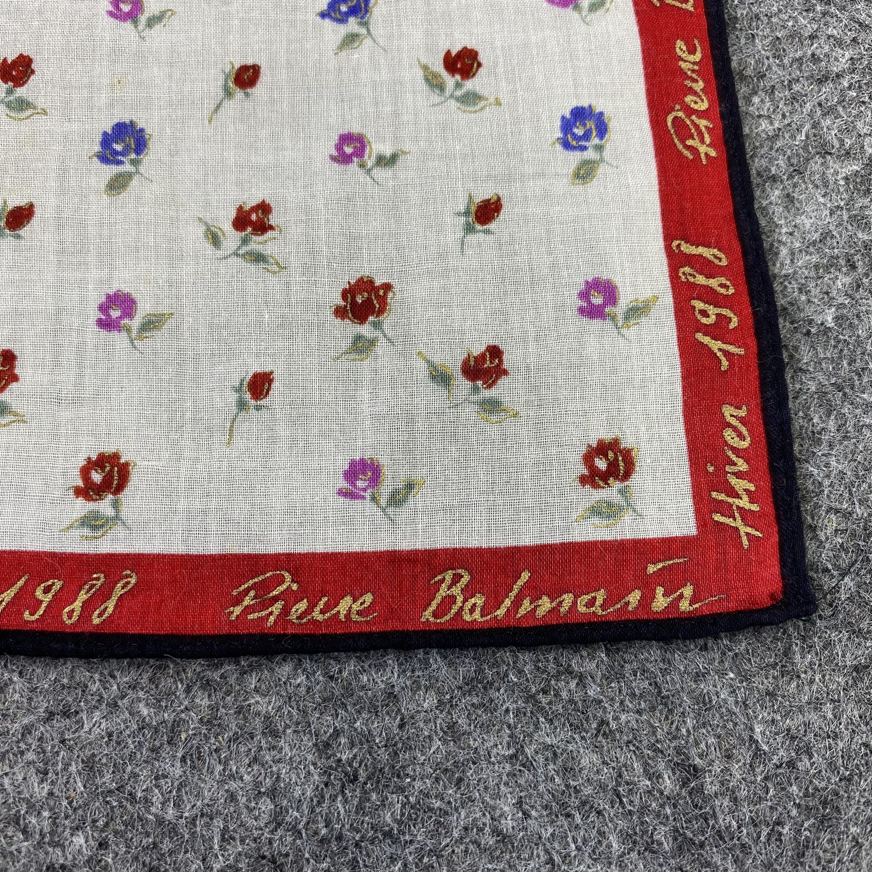 Pierre Balmain × Vintage Pierre Balmain Handkerchief / Bandana / Neckerchief -B740 Size ONE SIZE - 5 Thumbnail