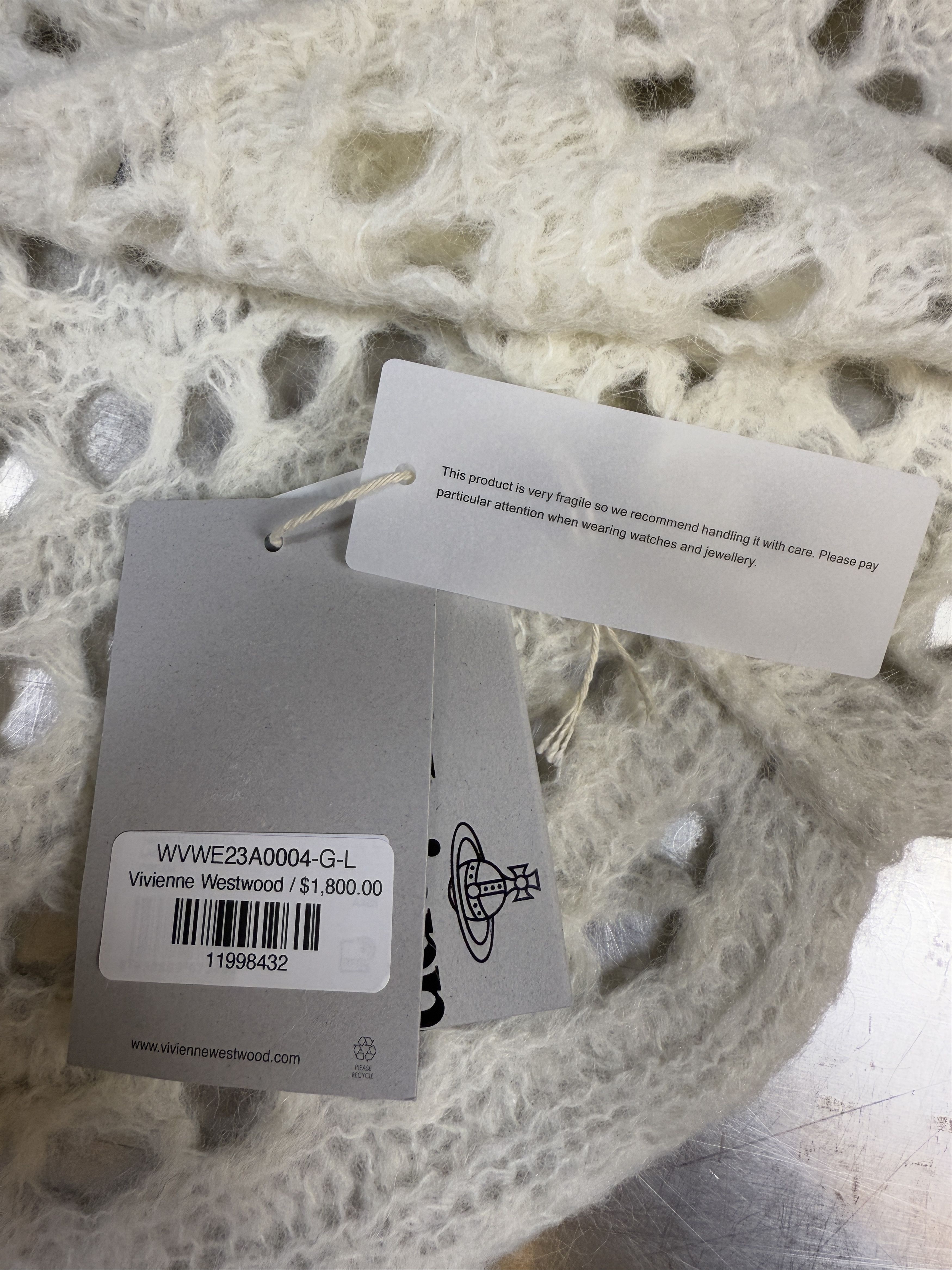 Vivienne Westwood $1800 Vivienne Westwood Lacework Cardigan Size L / US 10 / IT 46 - 8 Thumbnail