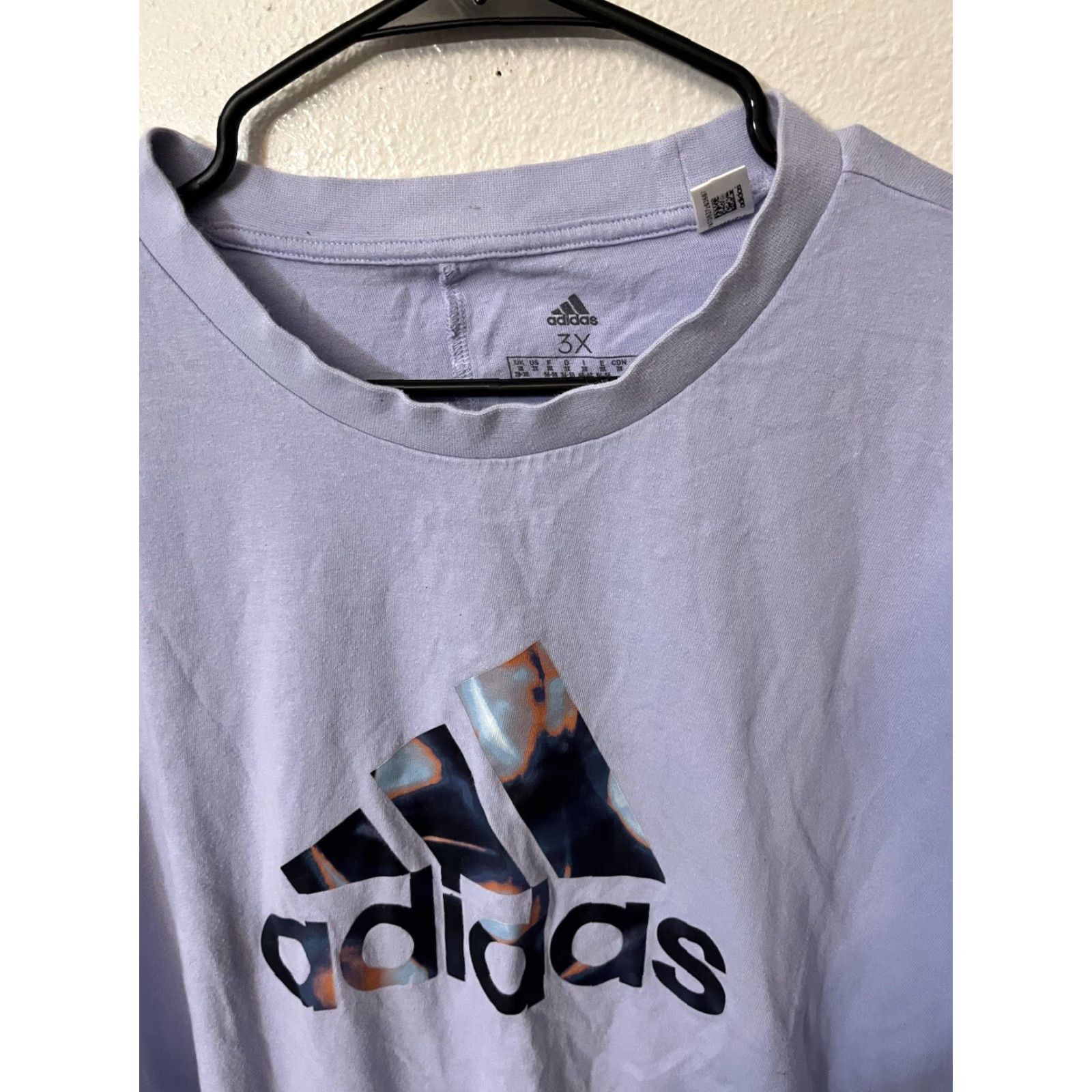 Adidas adidas Essentials Logo Tee Plus Size 3X Women Blue Activewear Size ONE SIZE - 2 Thumbnail