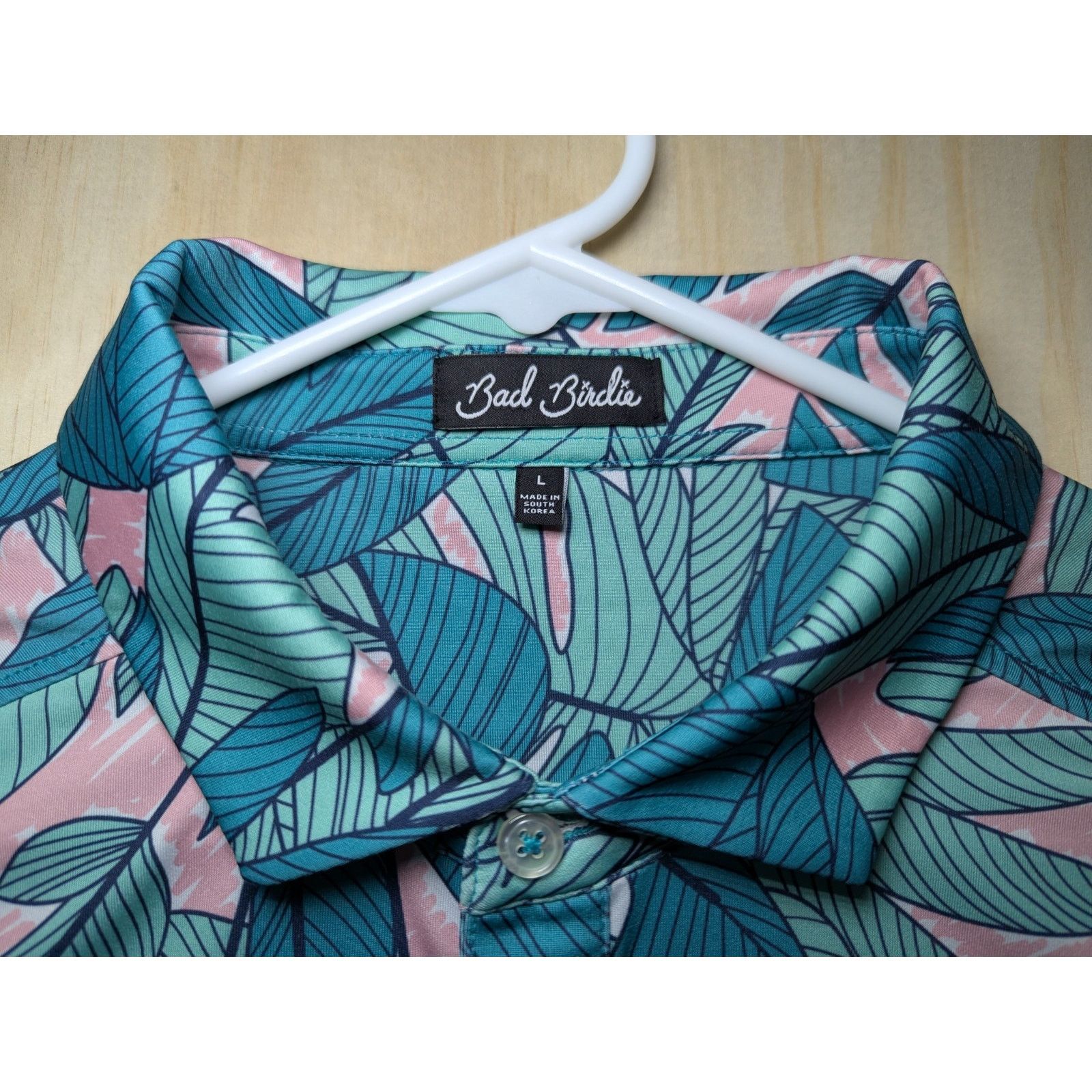 Bad Birdie Bad Birdie Men’s Large Golf Polo Shirt Floral Design Size US L / EU 52-54 / 3 - 6 Thumbnail