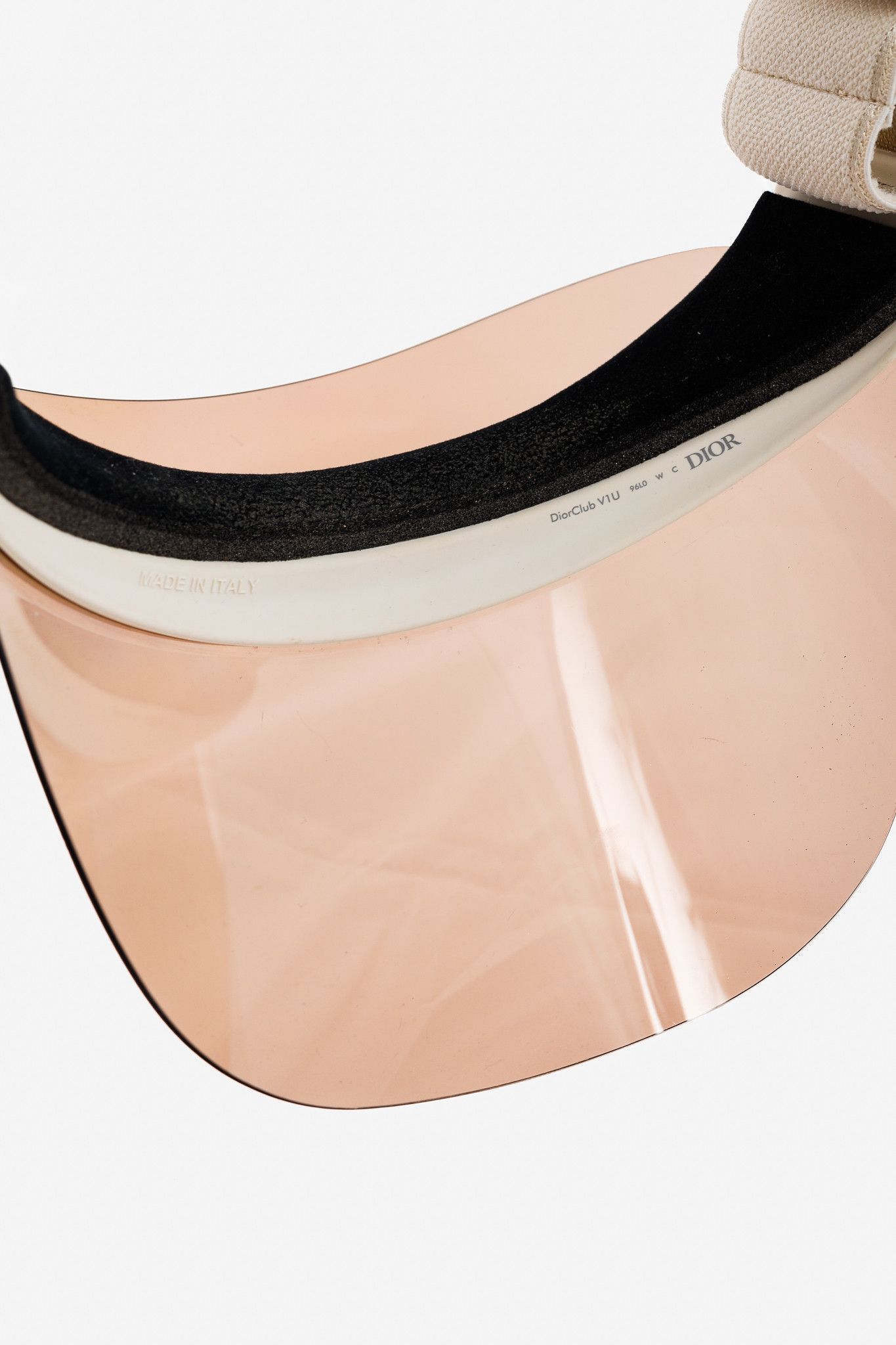 Dior Christian Dior DiorClub V1U Perspex & Jacquard Visor Size ONE SIZE - 6 Thumbnail