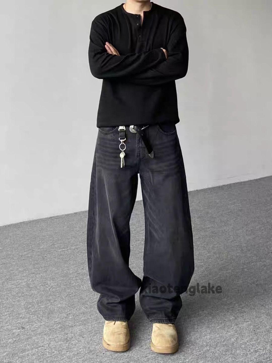 Vintage Washed faded cleanfit yuppie skate hiphop jeans Size US 34 / EU 50 - 4 Thumbnail