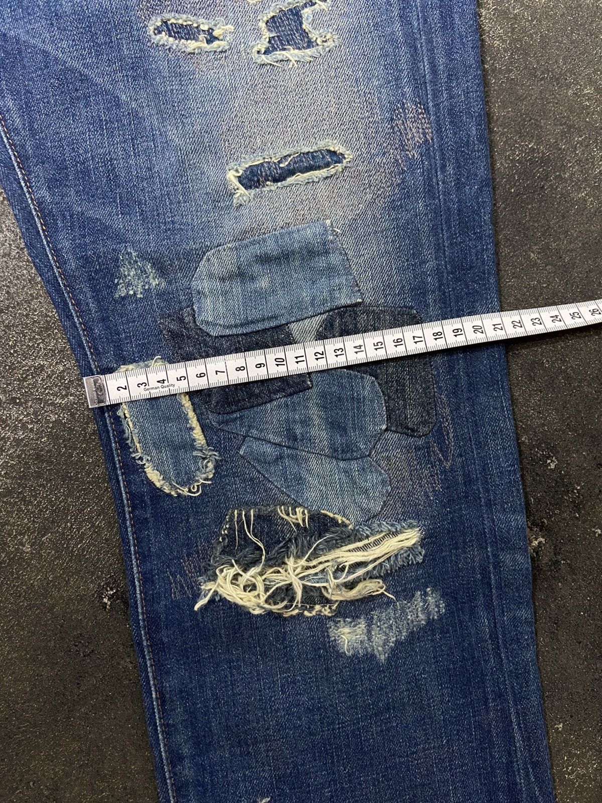 Denim & Supply Ralph Lauren Denim & Supply Ralph Lauren Distressed Denim Patchwork Jeans Size US 32 / EU 48 - 22 Thumbnail