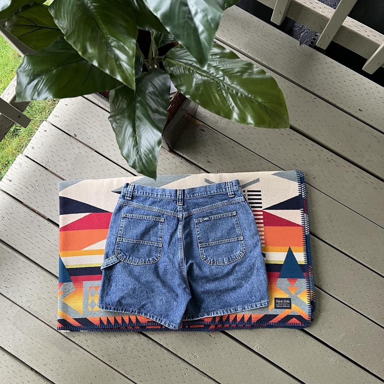 Lee × Vintage Vintage Denim Jean Cargo Shorts Riveted By Lee Size US 30 / EU 46 - 1 Thumbnail