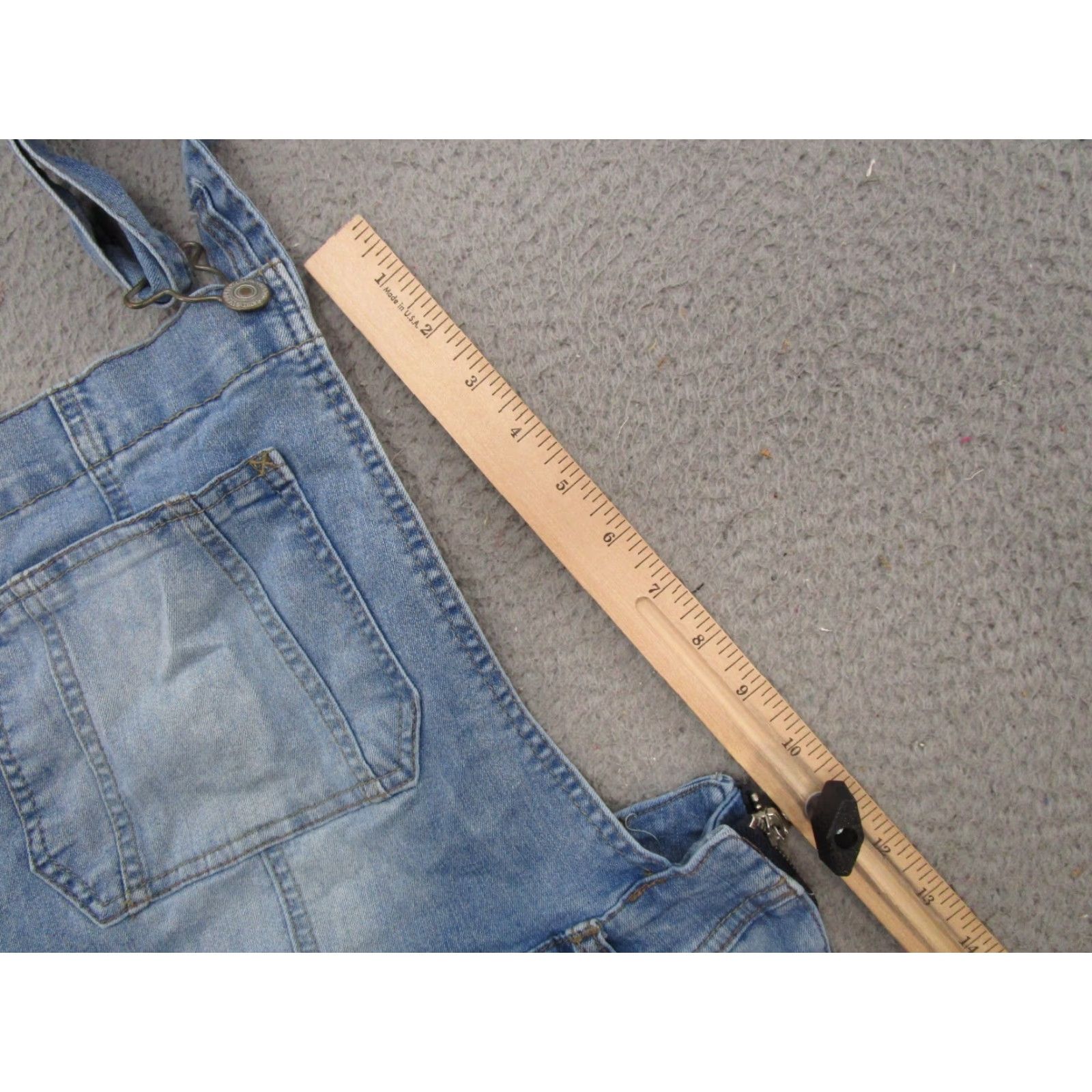 Vintage Wallflower Jeans Overalls Denim Bibs Jeans Wallflower Slim 90s Womens Blue Size S Stretch Pencil Pocket 5-Pocket Design Button Size 28" / US 6 / IT 42 - 7 Thumbnail