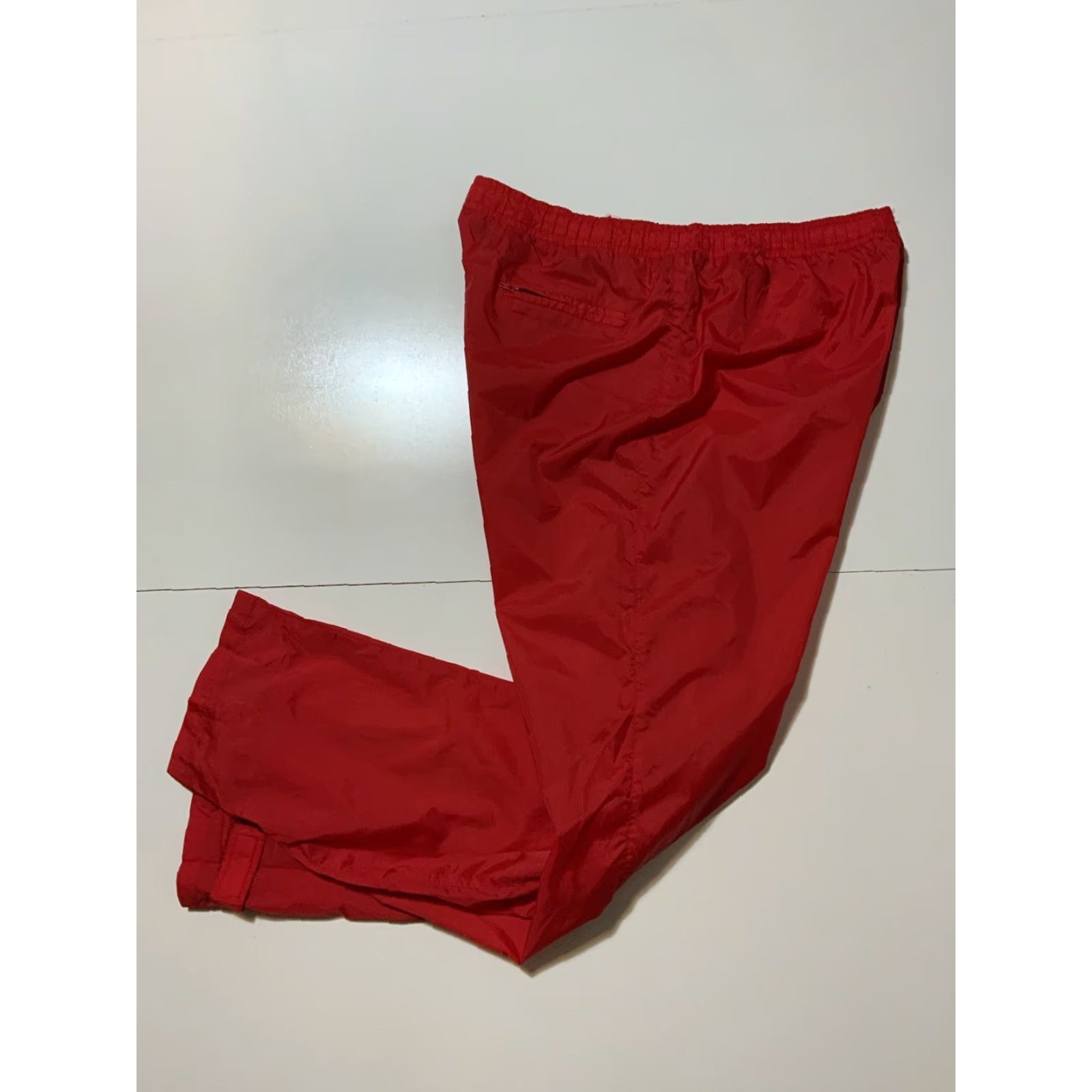 Golden Bear VINTAGE Golden Bear Men Track Pants XL Red Nylon Packable Windbreaker 90s Sportswear Activewear Size US 36 / EU 52 - 2 Thumbnail