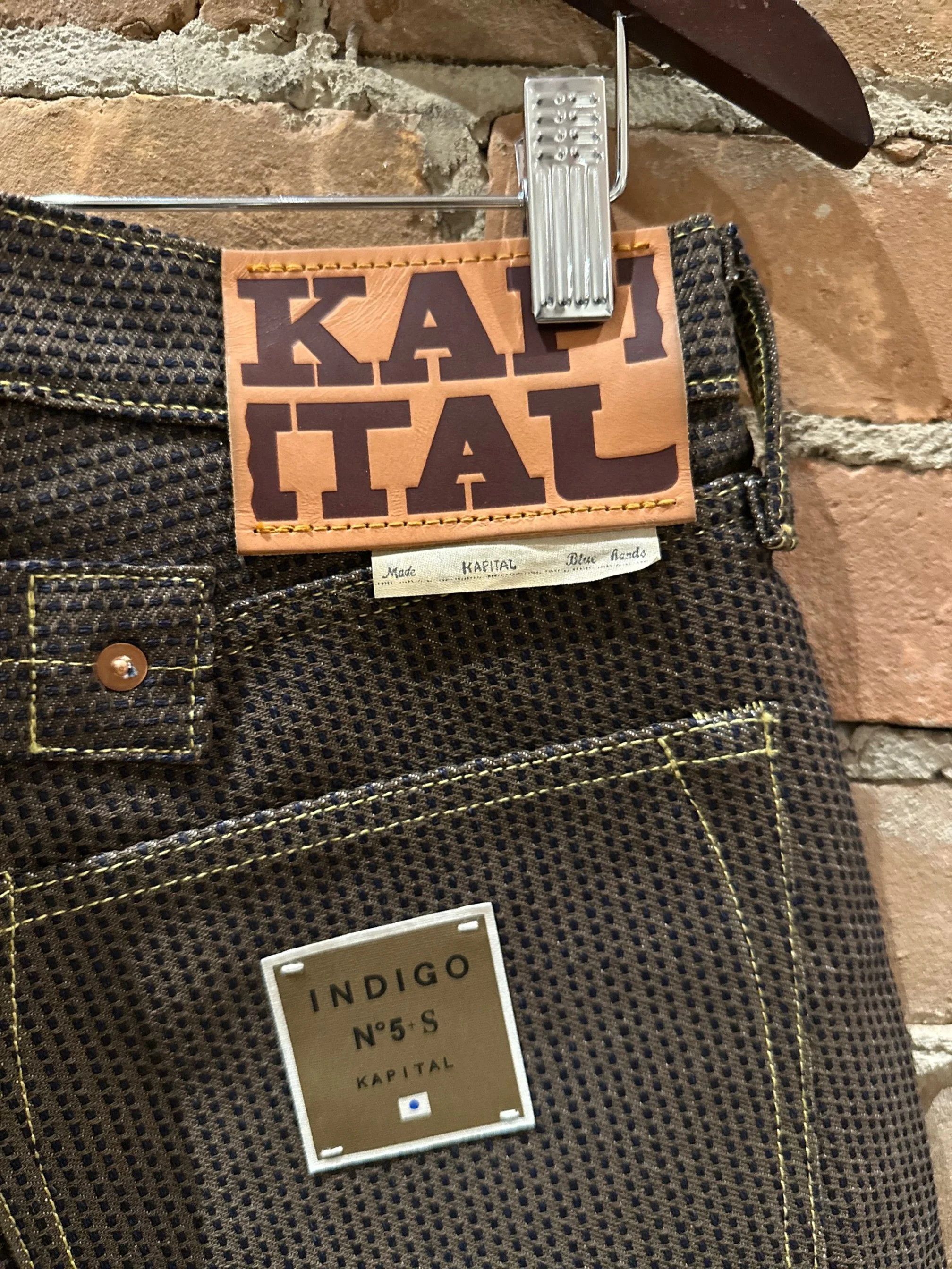 Kapital KAPITAL “Century Denim” — INDIGO No.5-S (Sashiko) Jeans Size US 36 / EU 52 - 7 Thumbnail