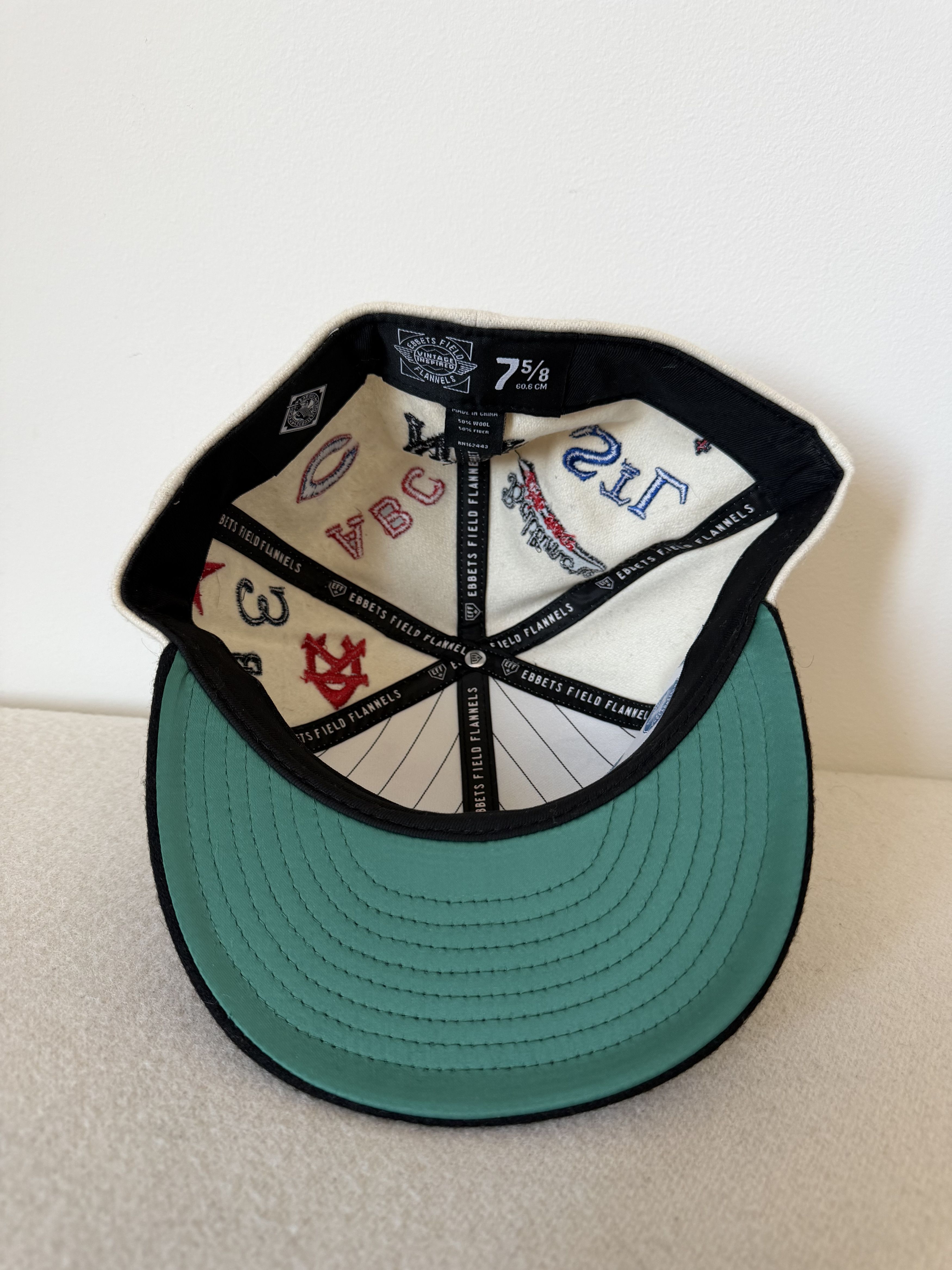 Ebbets Field Flannels 7 5/8 Ebbets Field Flannels Negro Leagues Ballpark Fitted Size ONE SIZE - 6 Thumbnail